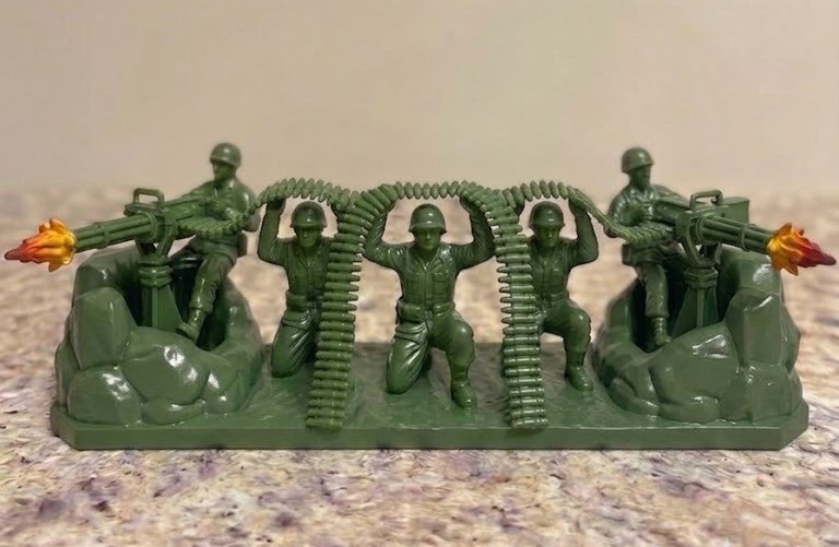 PS5 Controller Stand Toy-Soldier MODULAR HandPainted Custom Display-Art Army Men
