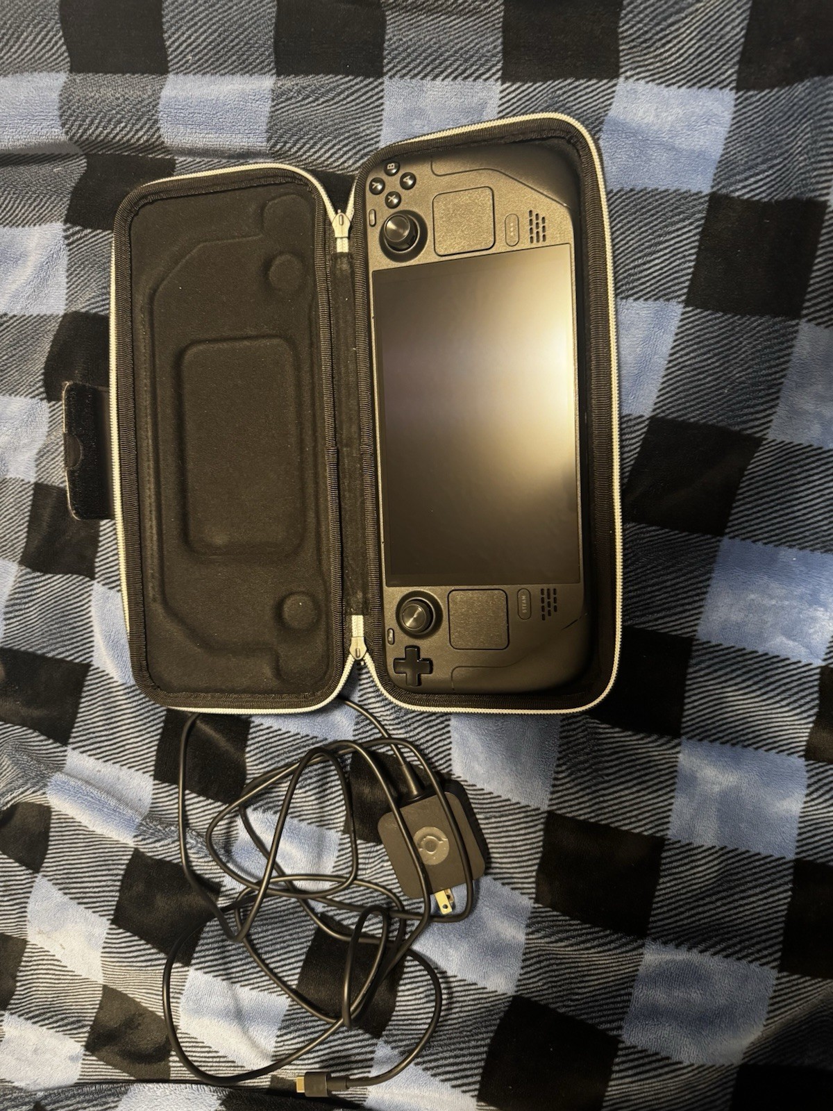 Valve Steam Deck 1TB OLED Black Handheld System Wi-Fi USB-C w/ Case & Adapter