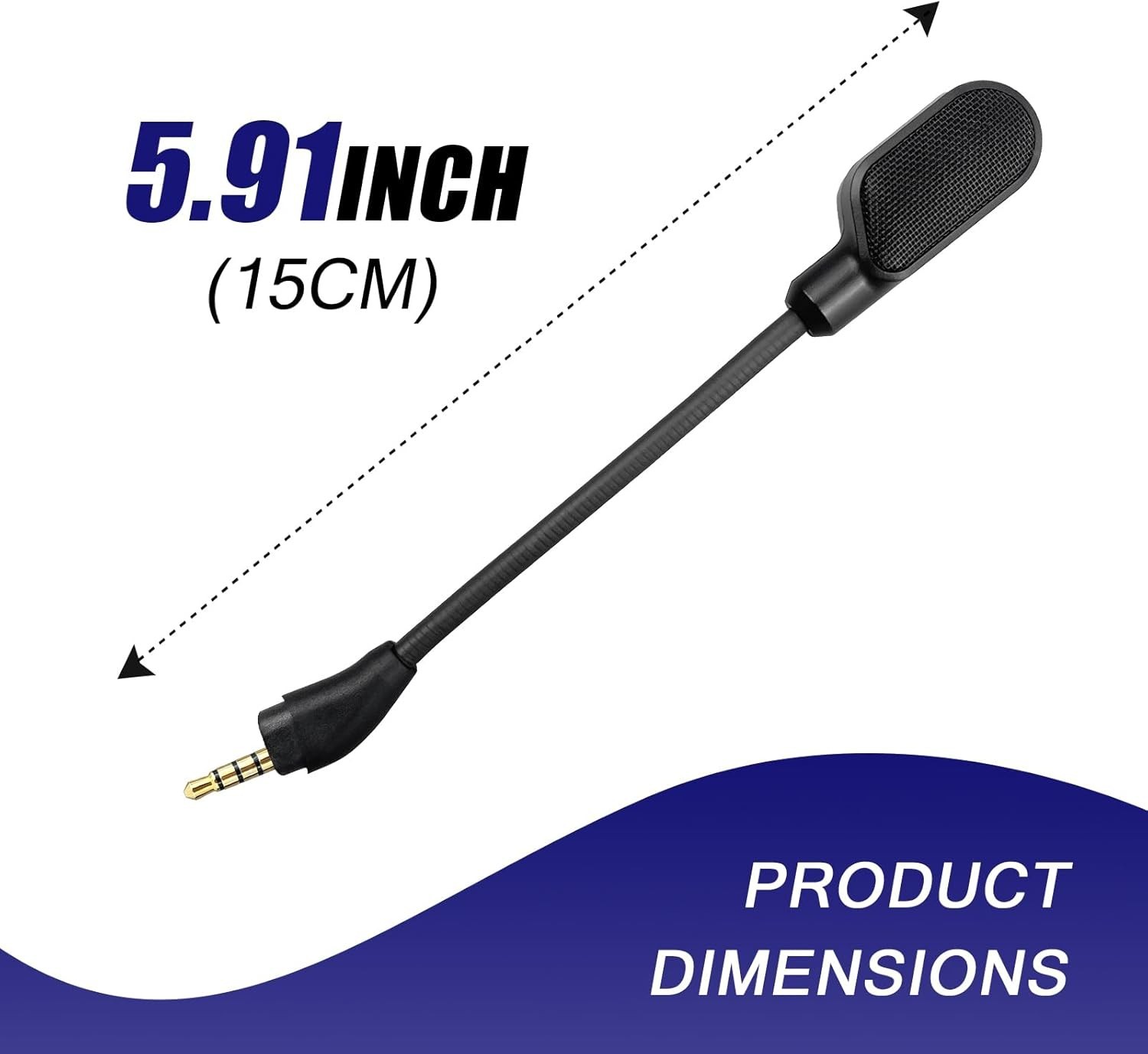 Upgraded Mic Replacement fits for HyperX Cloud III Wired/Wireless Gaming Head…