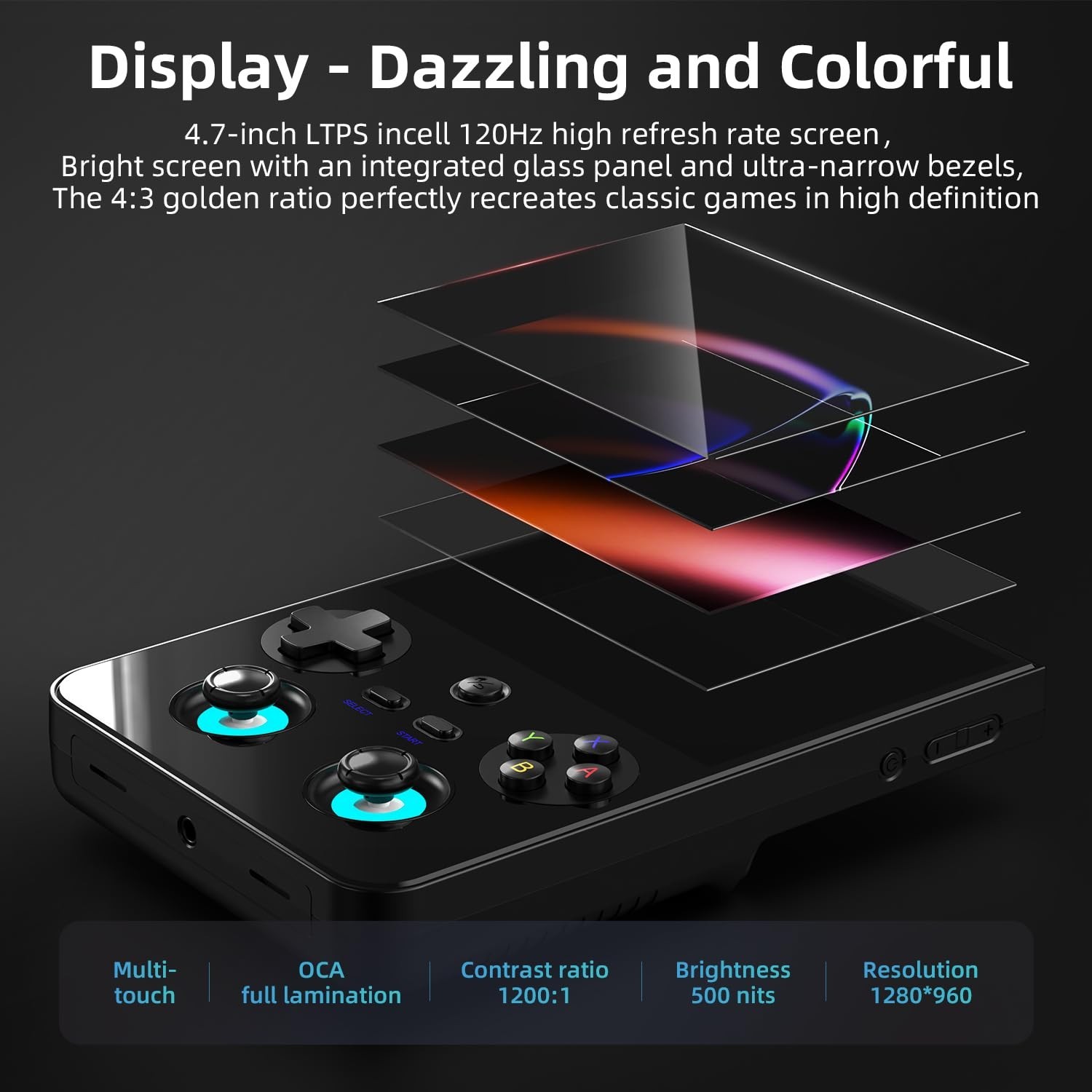 RG477V Dimensity 8300 Android14 sSystem 4.7-inch Touch Handheld Game Console …