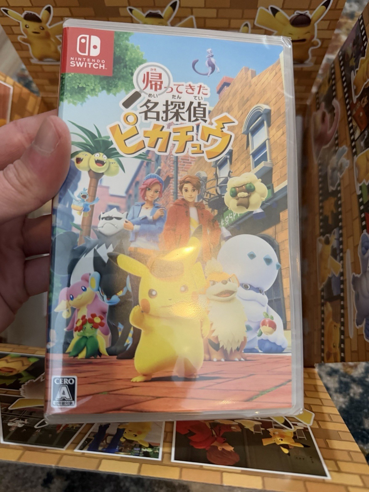 The Pokémon Company 帰ってきた 名探偵ピカチュウ Switch NTSC-J CERO A 2023 w/ Figure