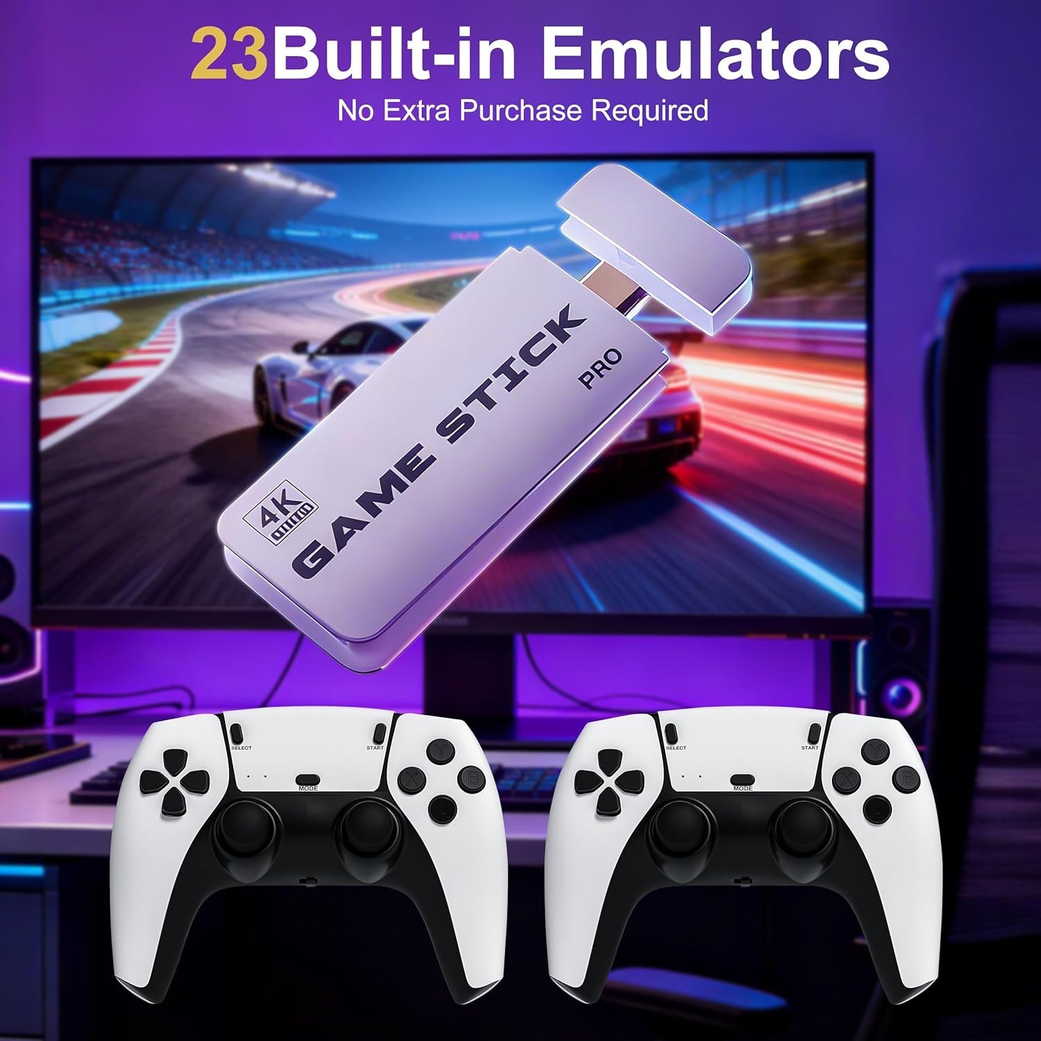 All-in-One Retro Gaming: 20,000 Games, 4K Resolution & 2.4G Wireless Controllers