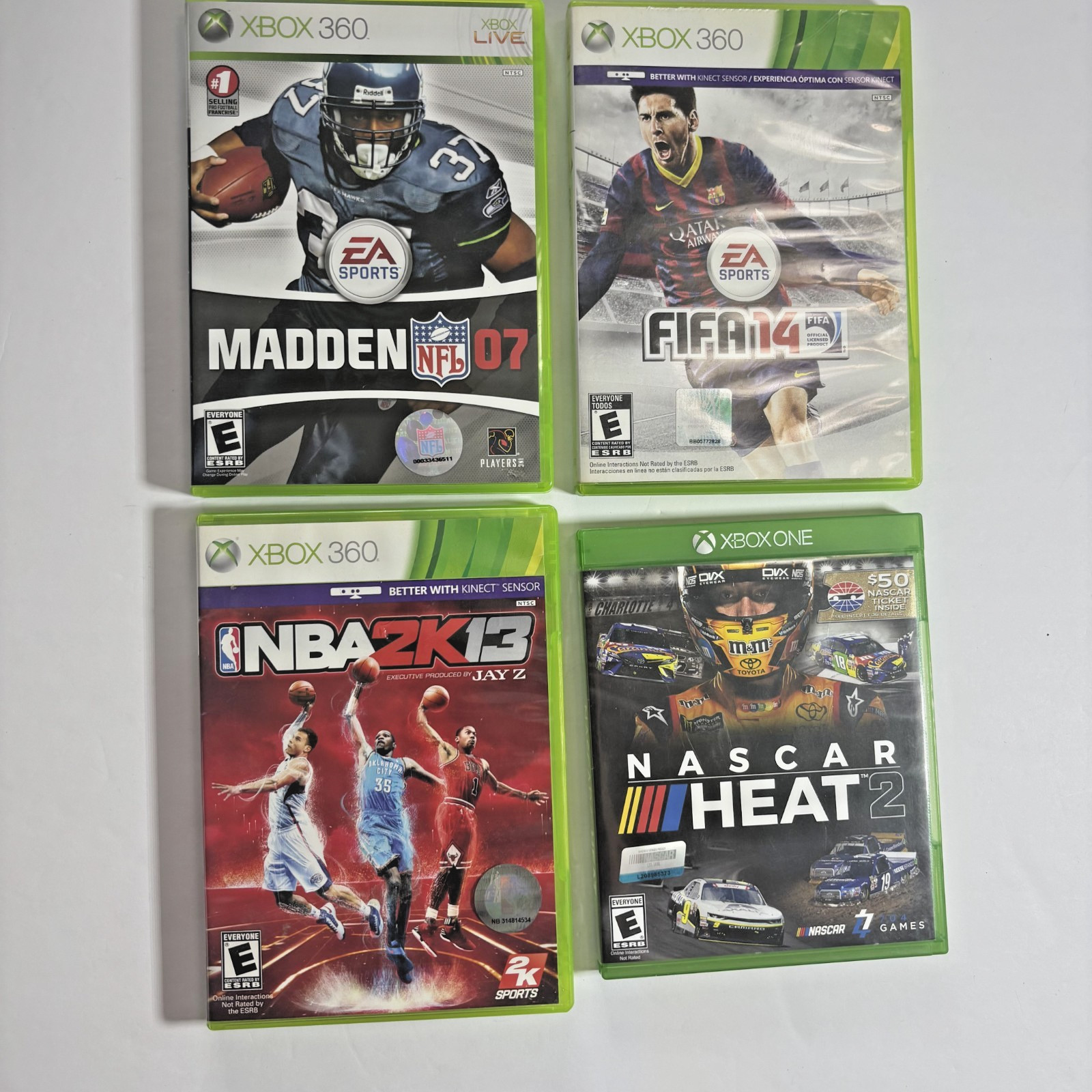 Microsoft Xbox 360 and One Bulk Lot of 4, Value 30.00