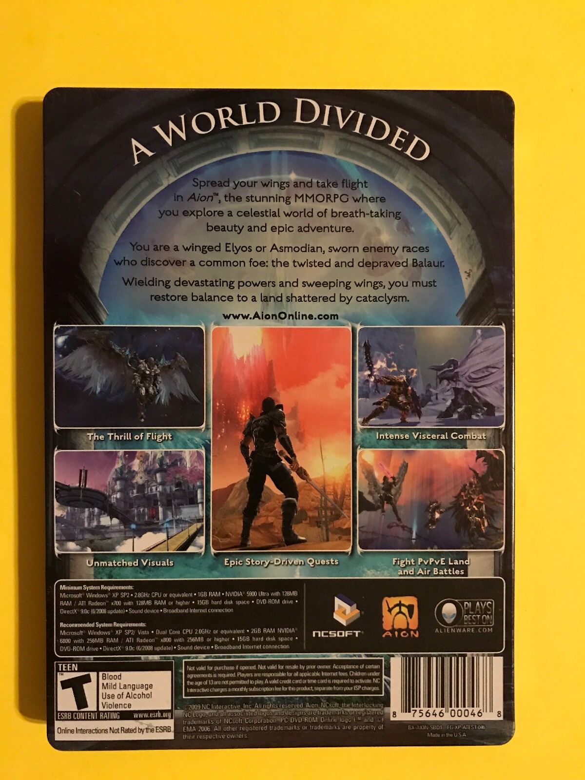 Aion PC 2009 Teen Rating Comes With Access Code