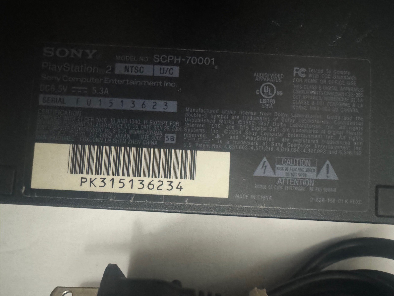 Sony PlayStation 2 PS2 Slim Console Complete Tested Working