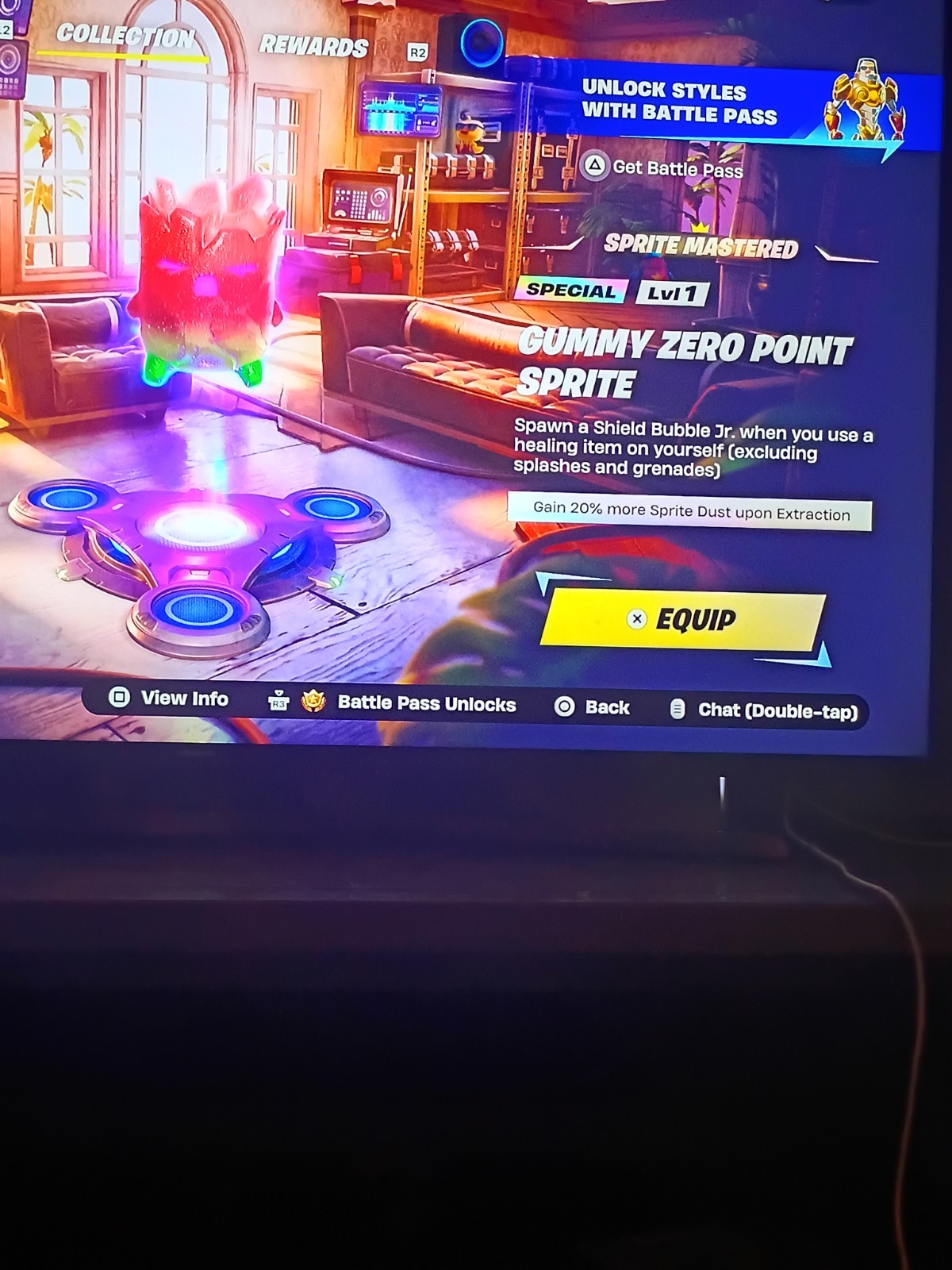 Epic Games Fortnite In-Game Item Screen Photo Battle Pass Unlockable Content PS5