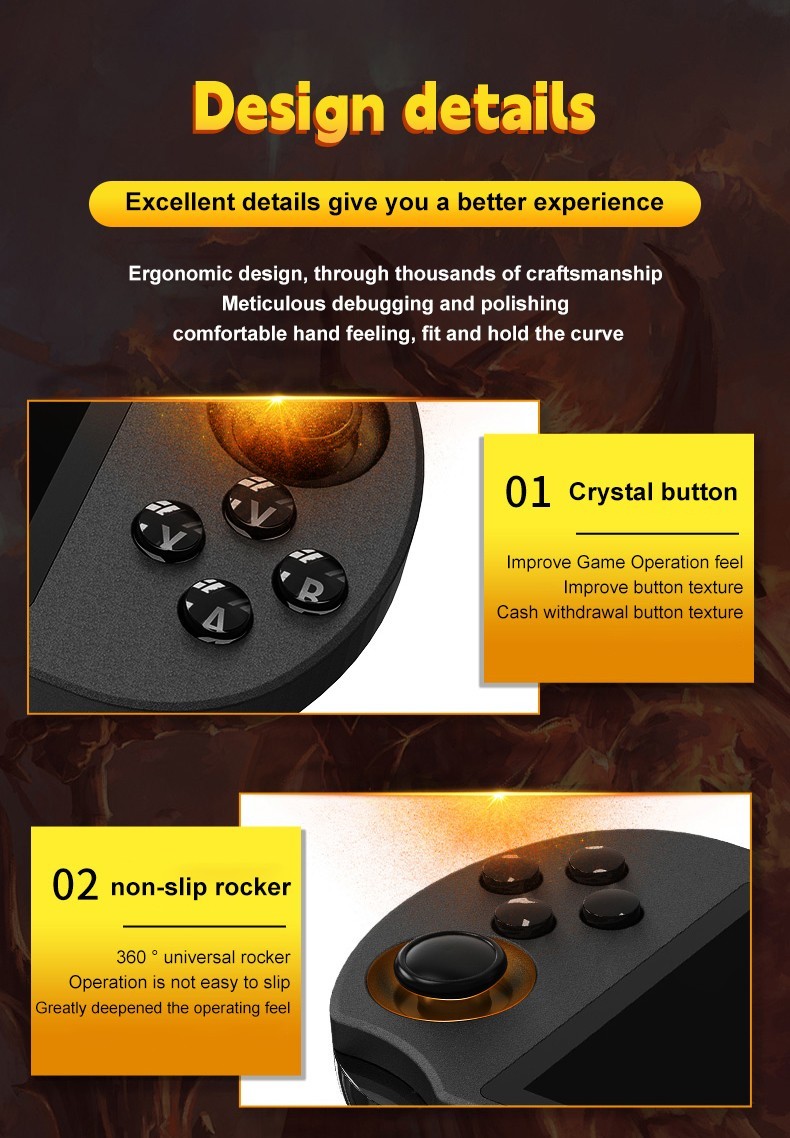 Popular Handheld Retro Gaming Console,Video Emulator Console IPS With 20000 Game