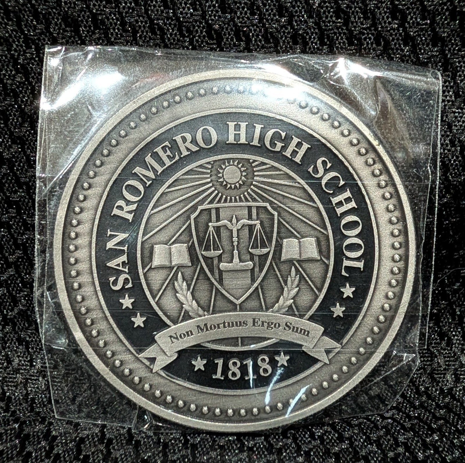 Lollipop Chainsaw Repop Authentic San Romeo High School Large Coin Medallion
