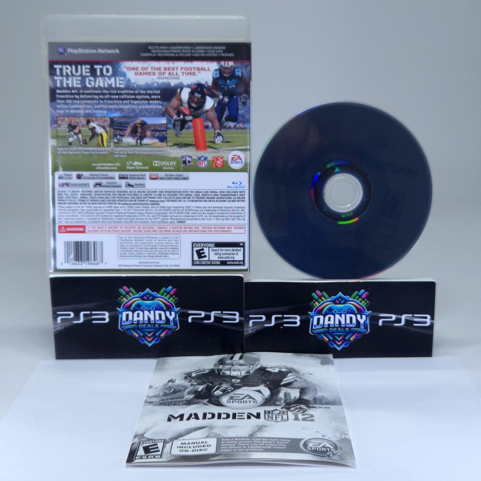 Madden NFL 12 PS3 CIB W/ Manual – PlayStation 3