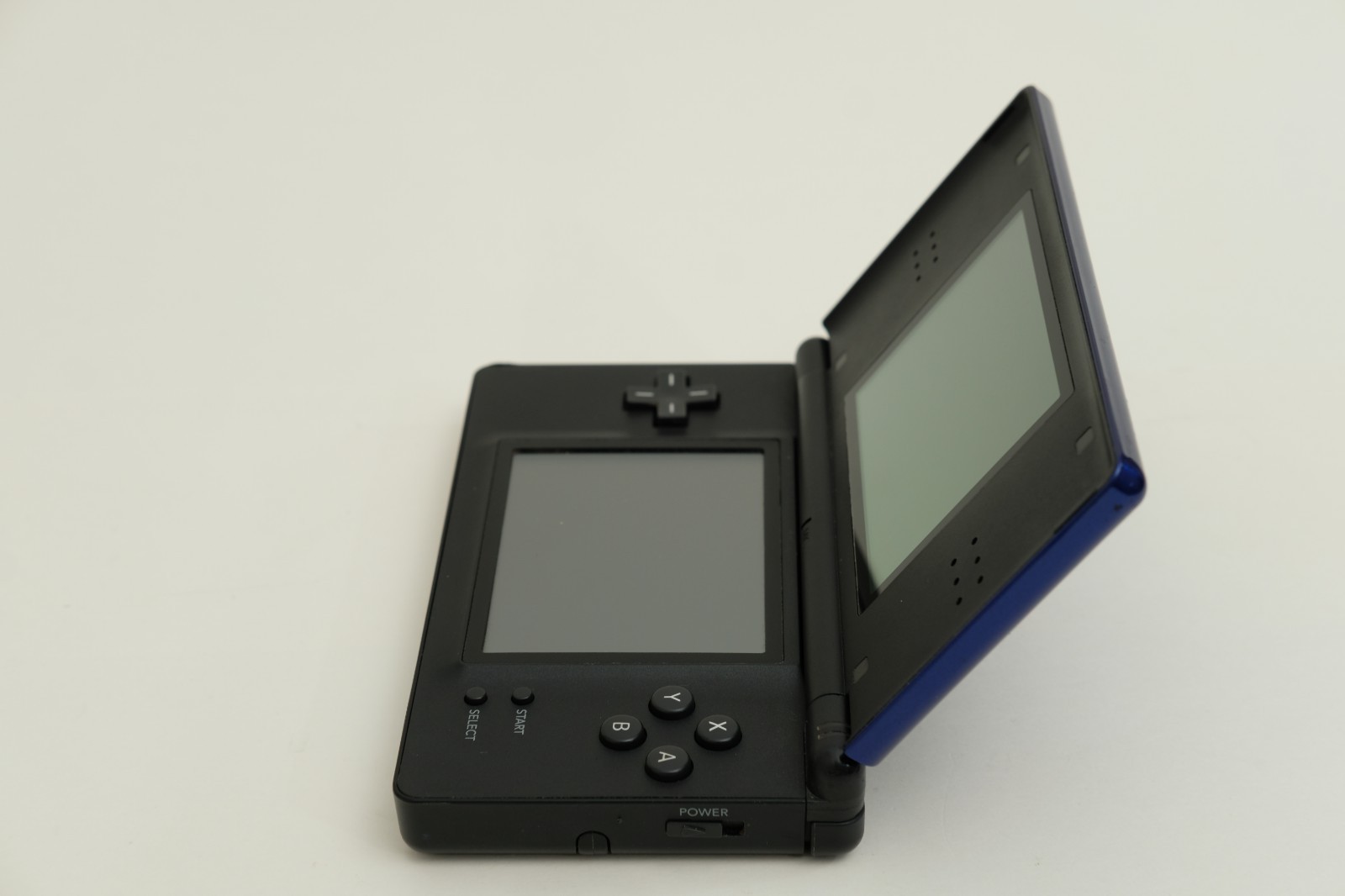 Nintendo DS Lite Handheld Cobalt and Black w/stylus, gba cover, charger USG-001