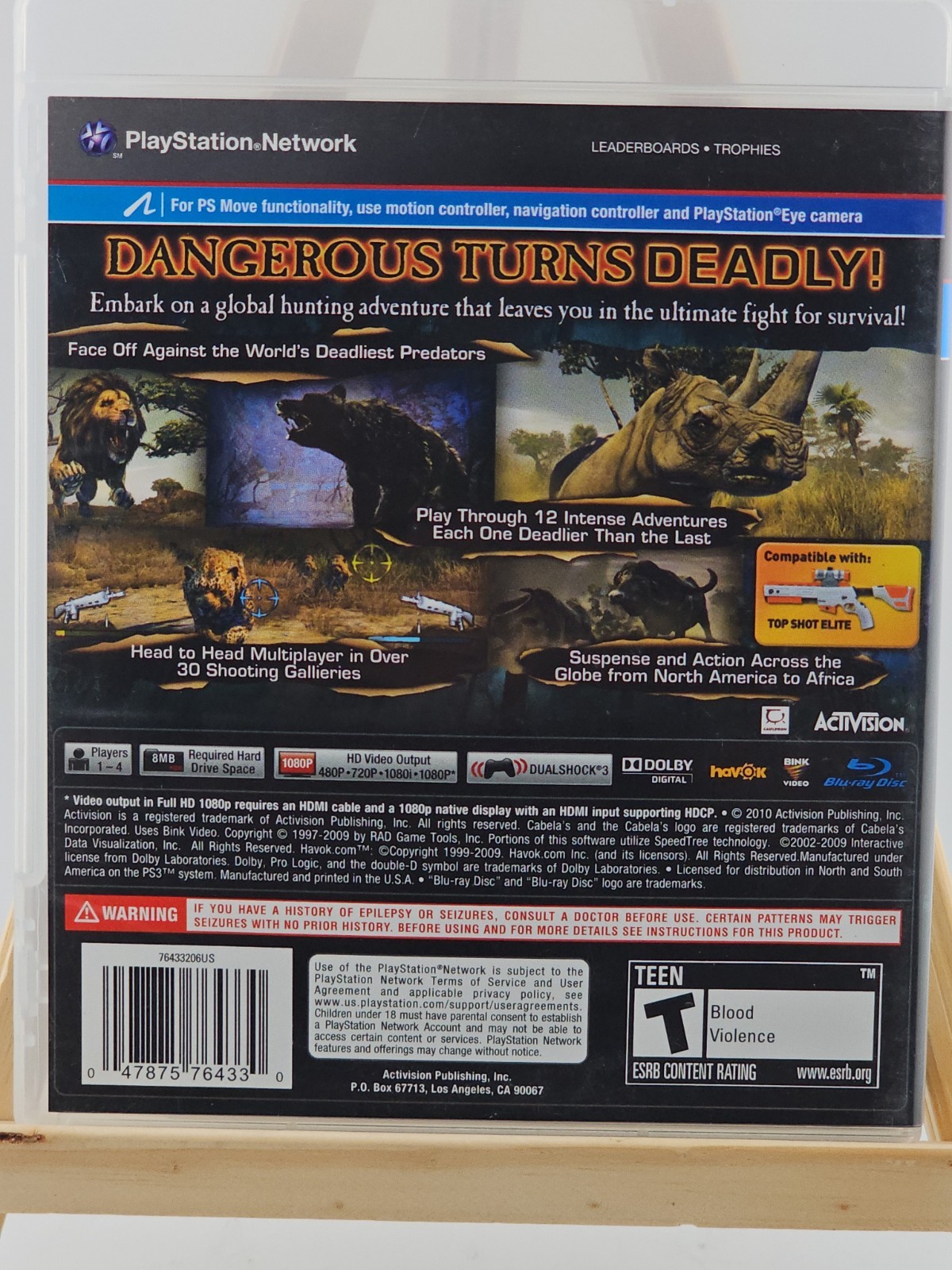 Cabela’s Dangerous Hunts 2011 – Playstation 3