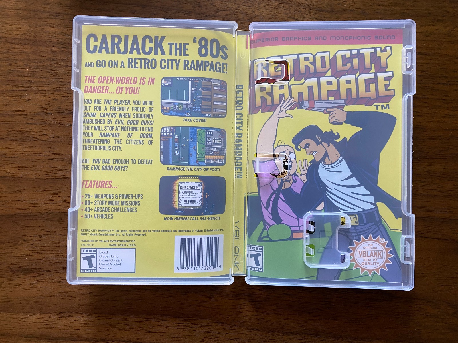 Retro City Rampage DX Collector’s Edition ALT COVERS ONLY Nintendo Switch NOGAME
