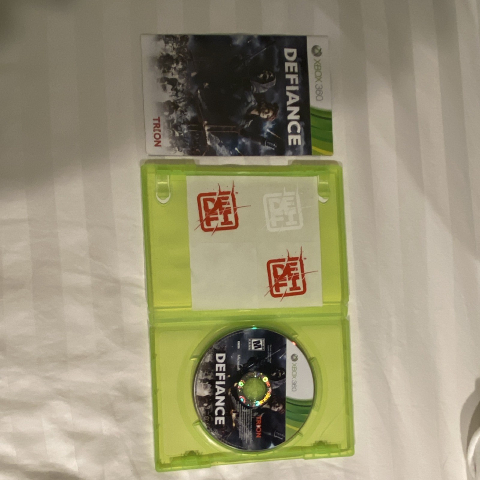 Trion Worlds Defiance Xbox 360 Action Adventure Shooter Manual Included Co-op