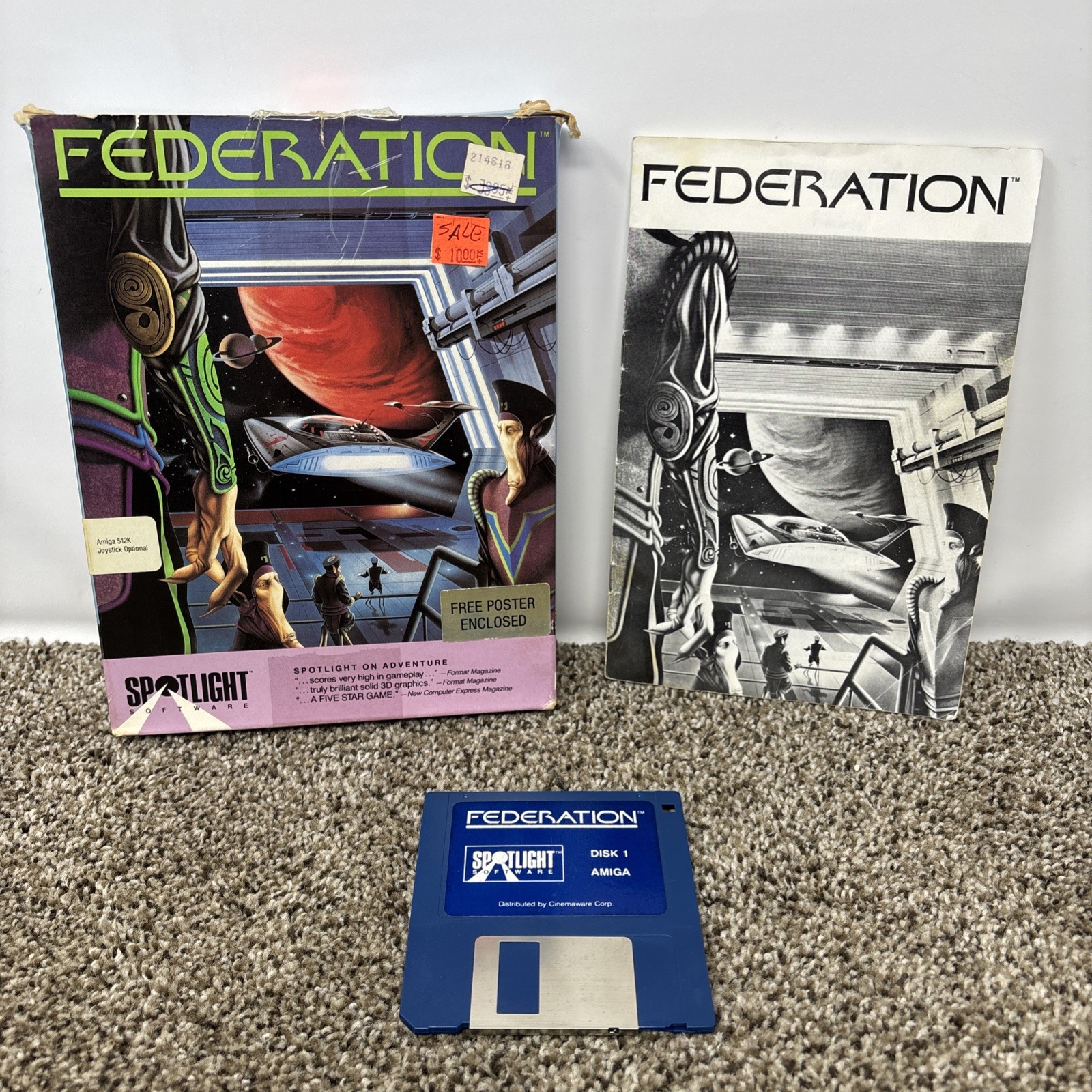FEDERATION – Computer Game- AMIGA 512K- Spotlight Software In Box Untested