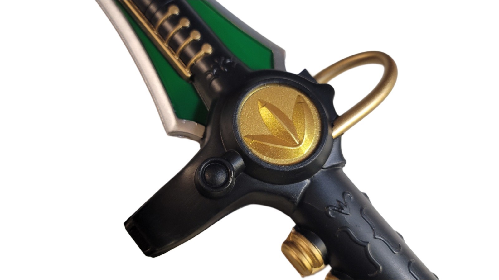 18.5” POWER RANGERS Legacy Green DRAGON DAGGER Replica Foam Sword Cosplay RARE