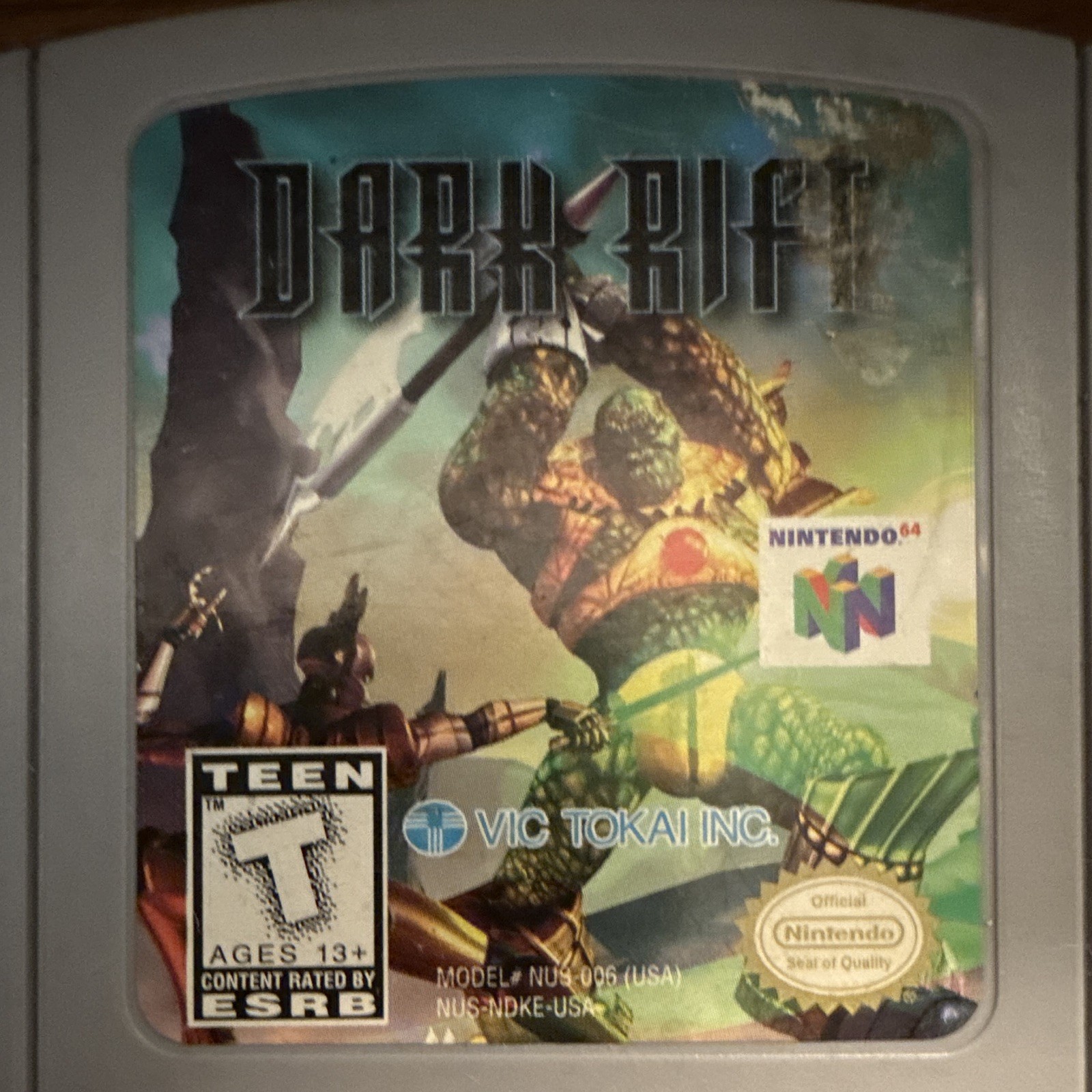 Dark Rift Nintendo 64 N64 Vic Tokai Inc. T Teen NTSC-U/C (US/Canada)