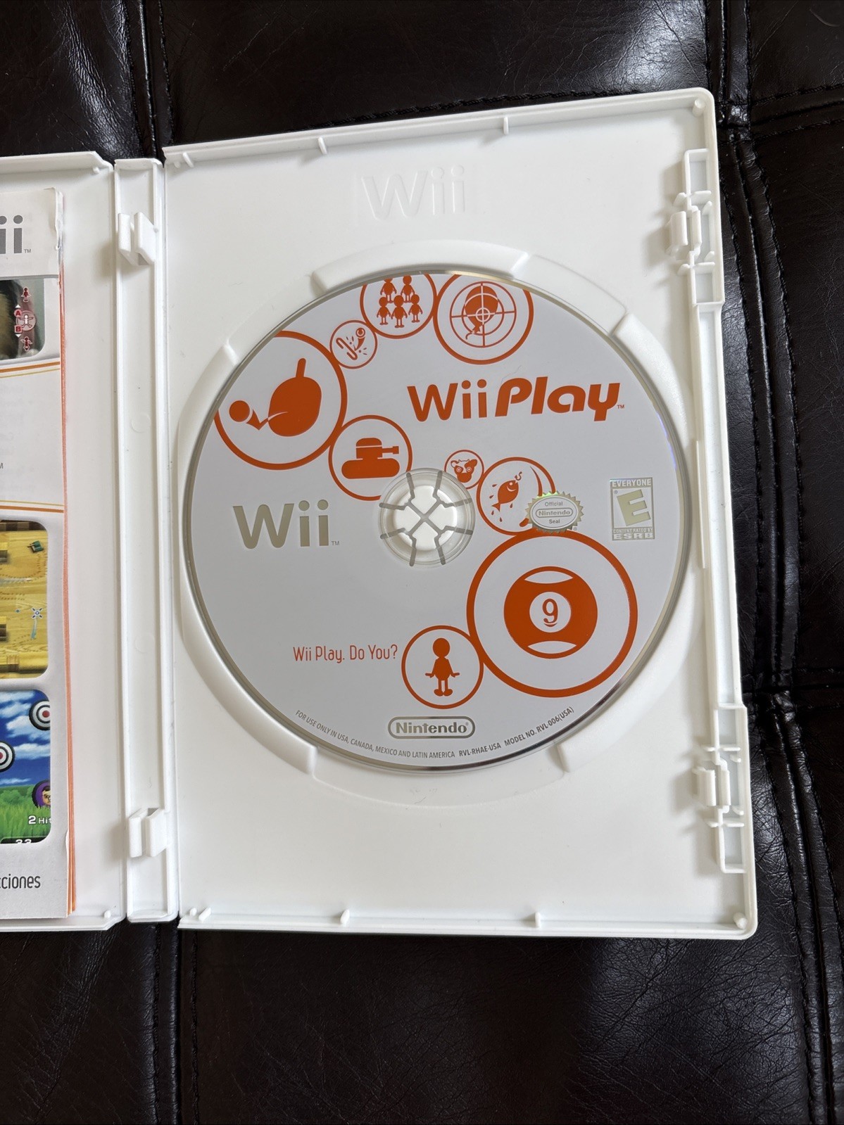 Wii Play Nintendo Wii Sports Game Disc, Manual & Case!