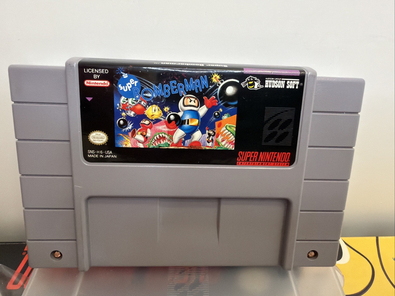 Super Bomberman Party Pak Big Box SNES Super Nintendo Game CIB Complete w/Tray