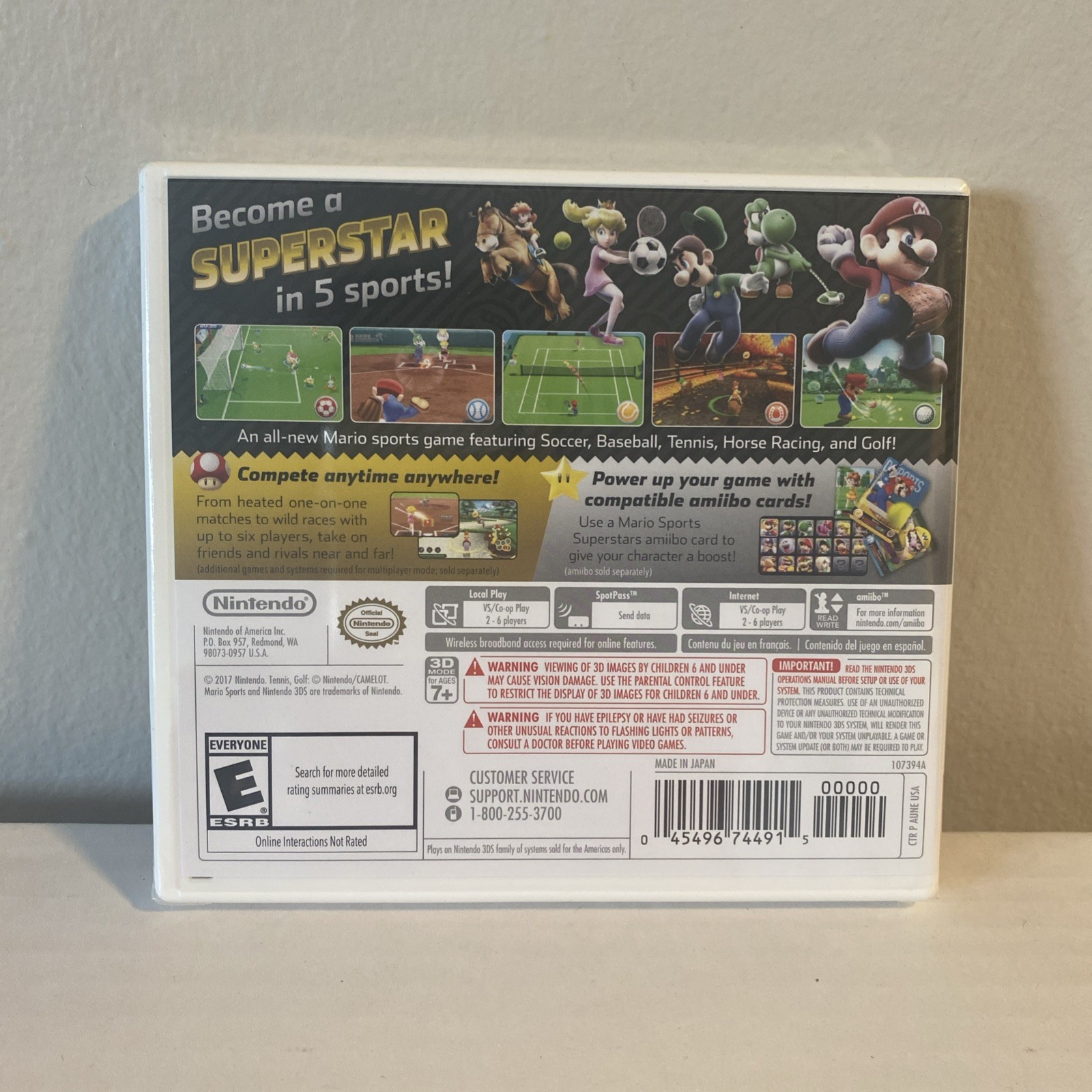 Mario Sports Superstars (Nintendo 3DS, 2017) New