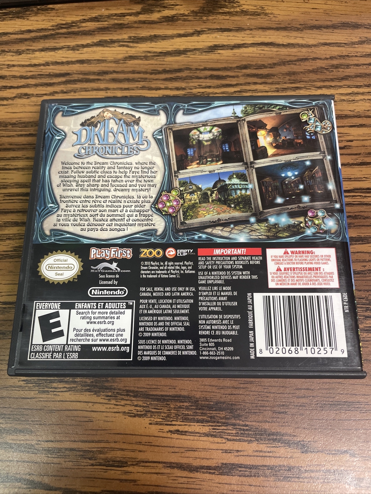 Dream Chronicles (Nintendo DS, 2010)