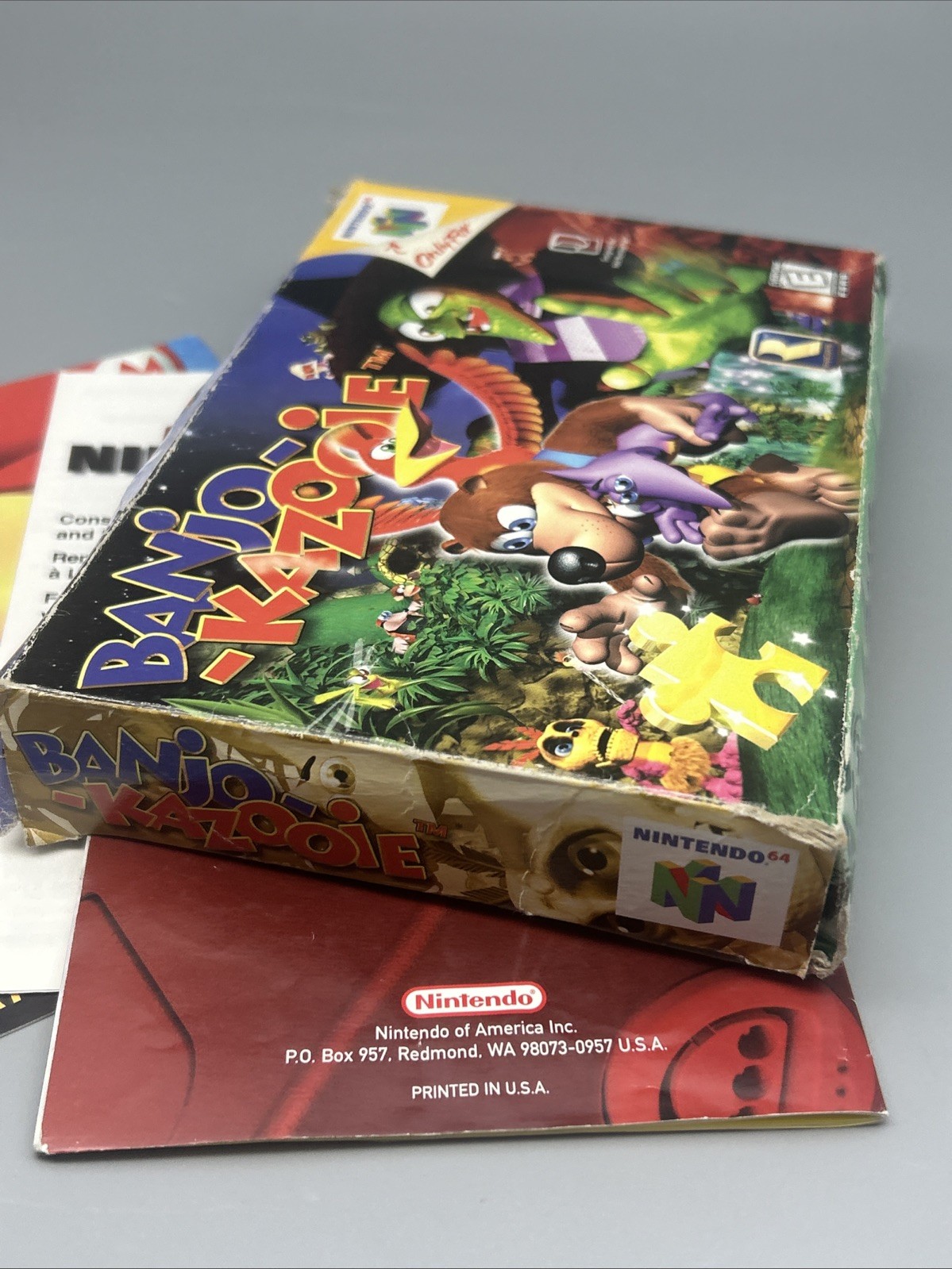 Banjo-Kazooie (Nintendo 64 N64) Complete in Box CIB W/Manual Authentic Tested