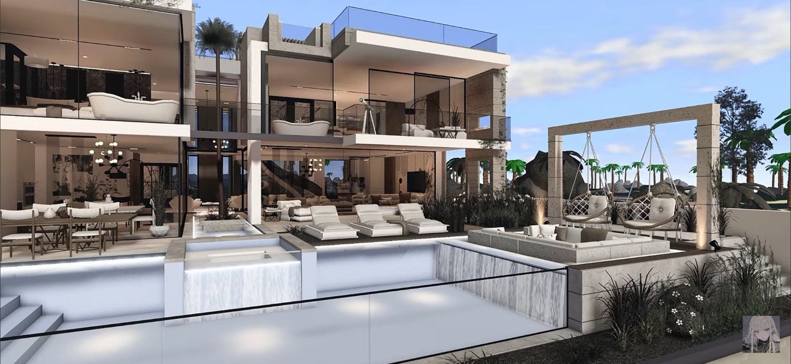 MODERN LUXURY TROPICAL DREAM HOME BLOXBURG.FAST BUILDER FOR AFFORDABLE PRICE