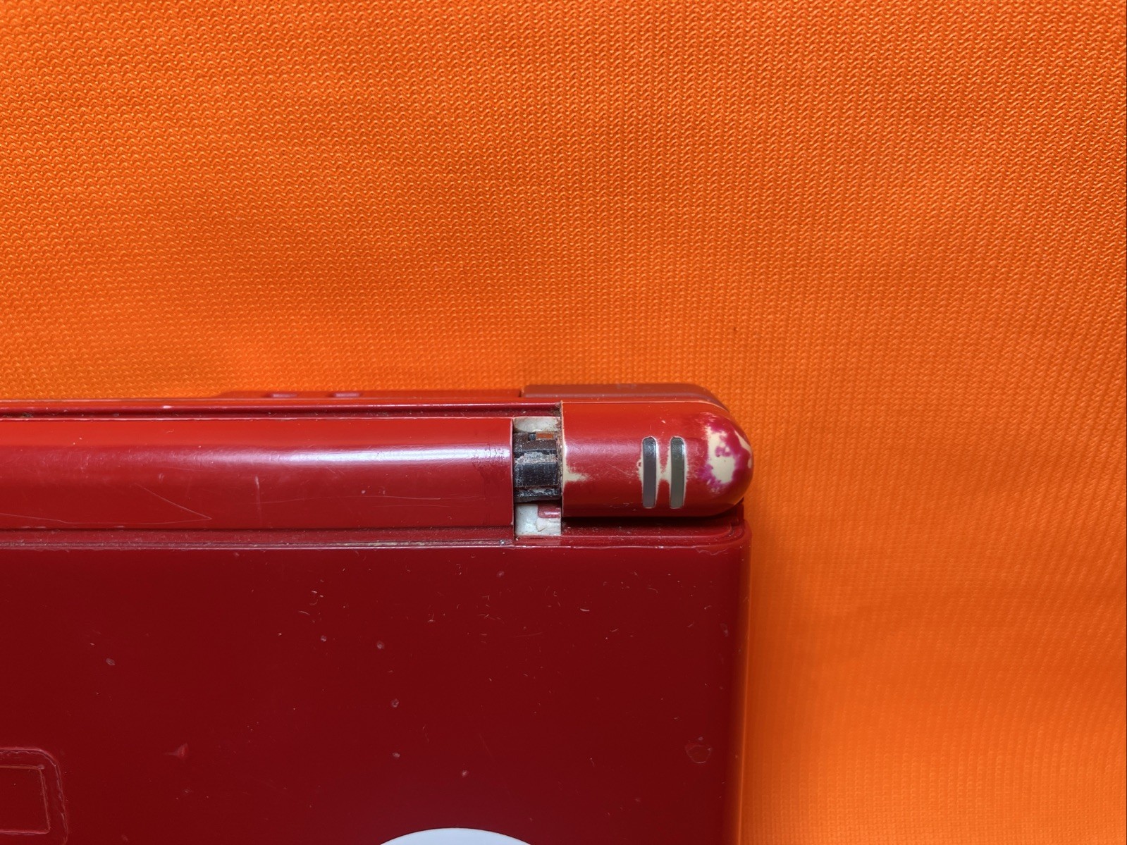 Nintendo DS Lite Red Mario Edition Console Tested Plus Charger