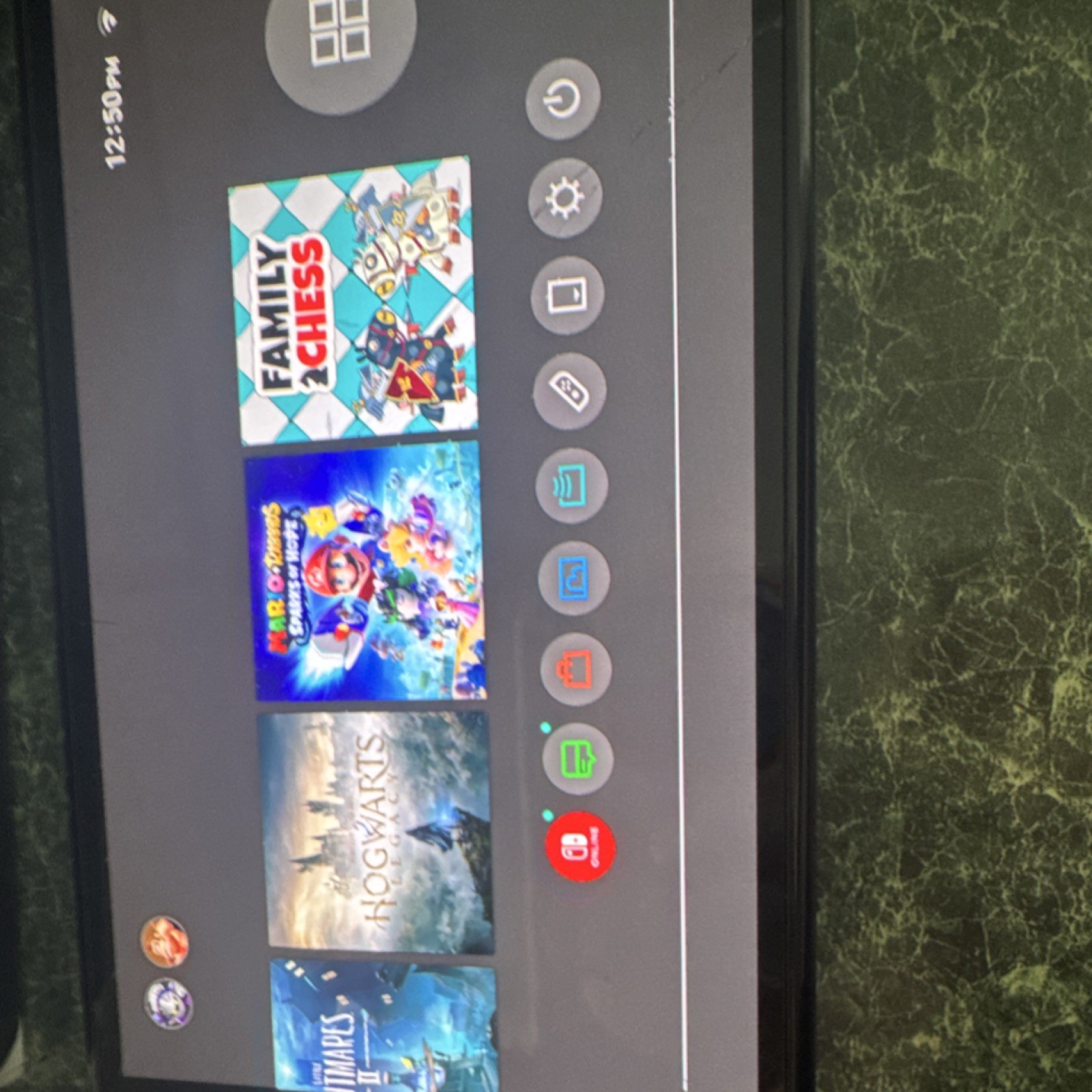 Nintendo Switch Console Black White Dock Controller Wi-Fi Internet Browsing