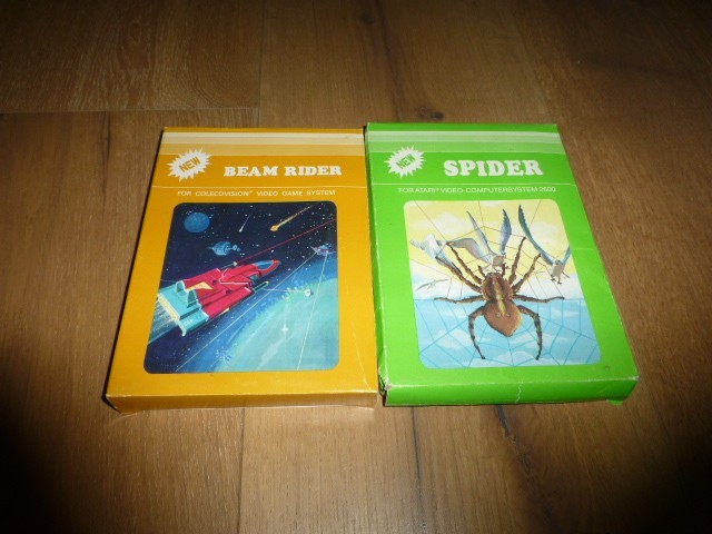 Lot of 2 Atari 2600 TAIWAN COOPER – Spider, Beam Rider CIB Complete in Box