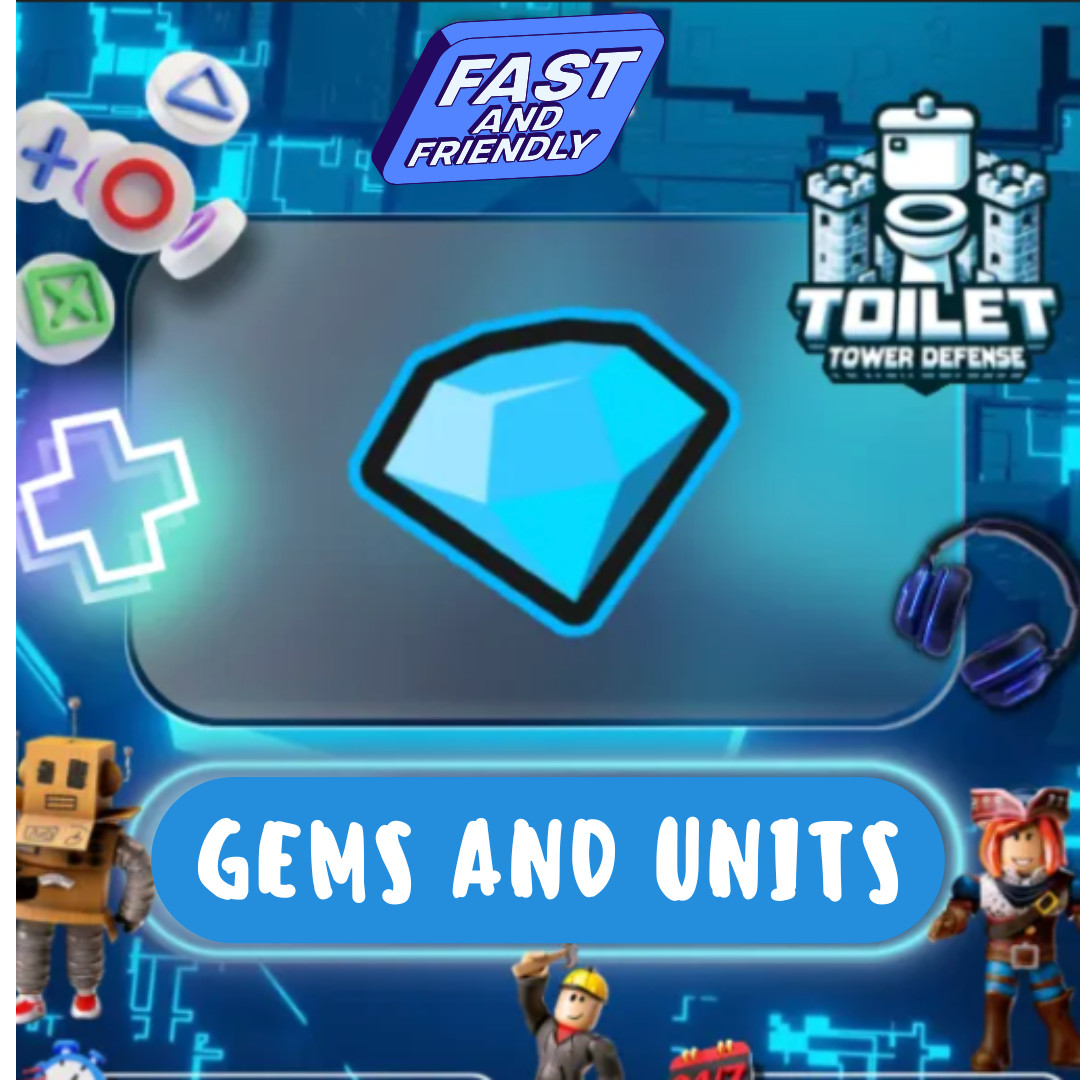 Toilet Tower Defense | Roblox | TTD | Gems | All Units | 🔥 Fast Delivery 🔥
