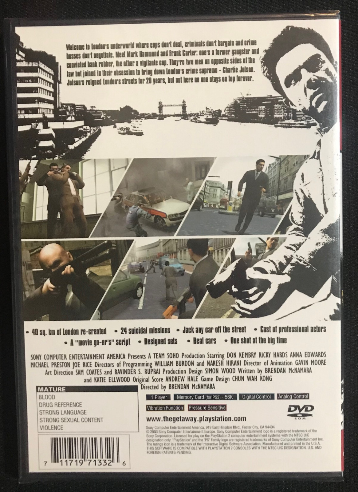 The Getaway for PlayStation 2 PS2 brand new sealed