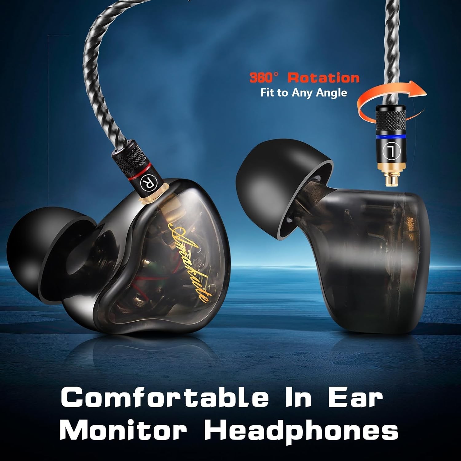 High-Fidelity Dual Driver In-Ear Monitors: Ergonomic, Durable & Sound-Isolating