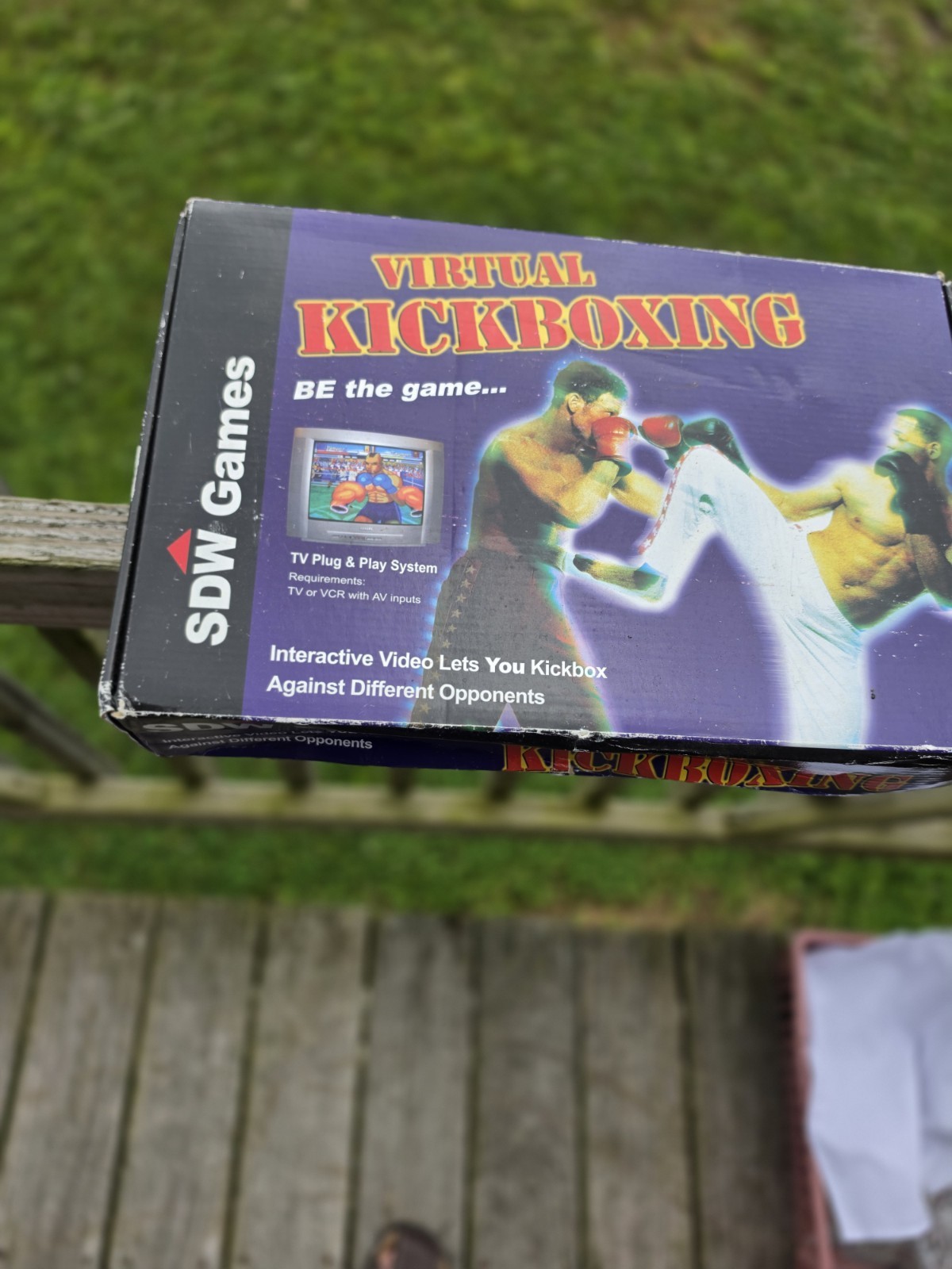 Virtual Kickboxing Plug and Play TV Game SDW Games 2000s Boxing Console Complete