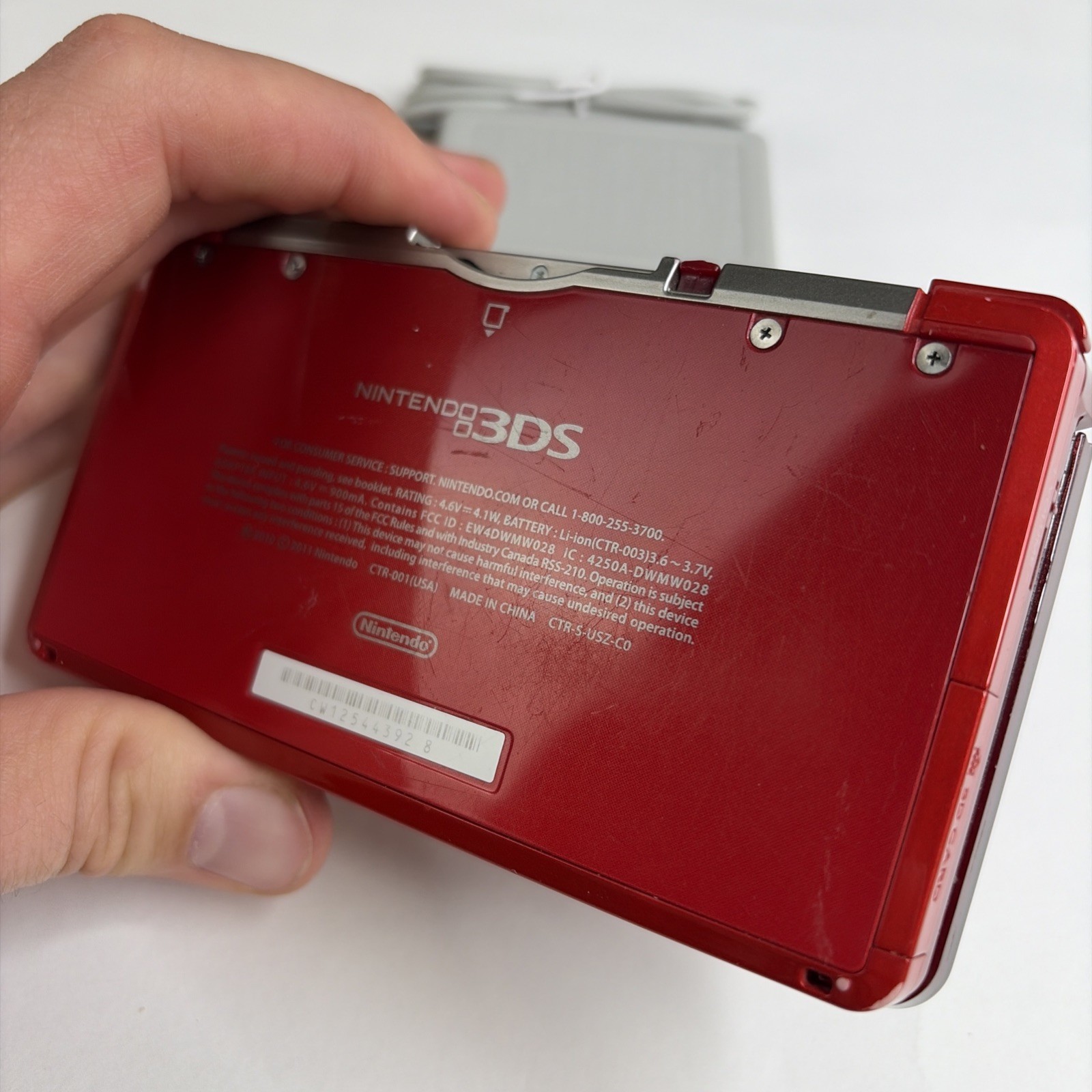 Nintendo 3DS System – Red Region USA, Charger US Model