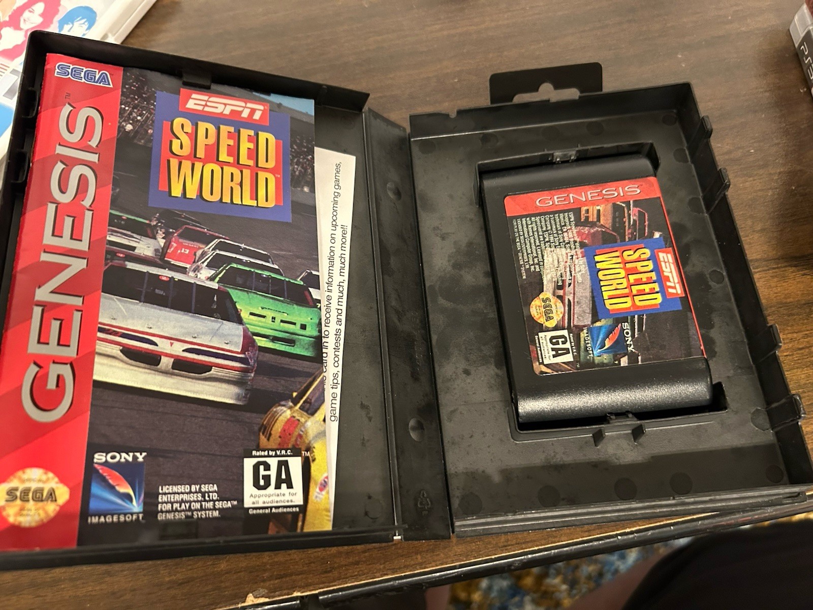 ESPN Speedworld (Sega Genesis, 1994) Complete CIB UNTESTED!