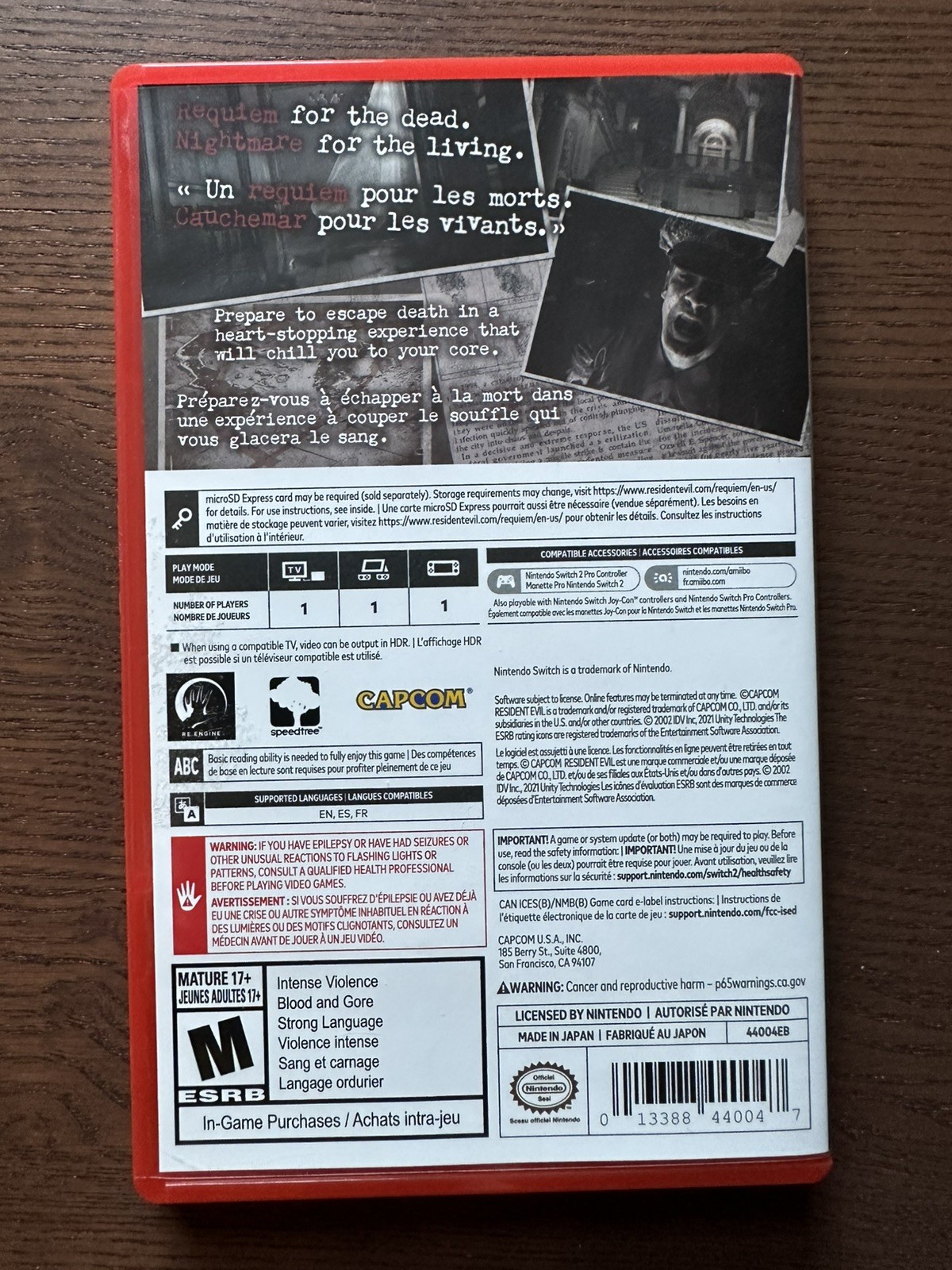Resident Evil Requiem (Game-Key Card) – Nintendo Switch 2