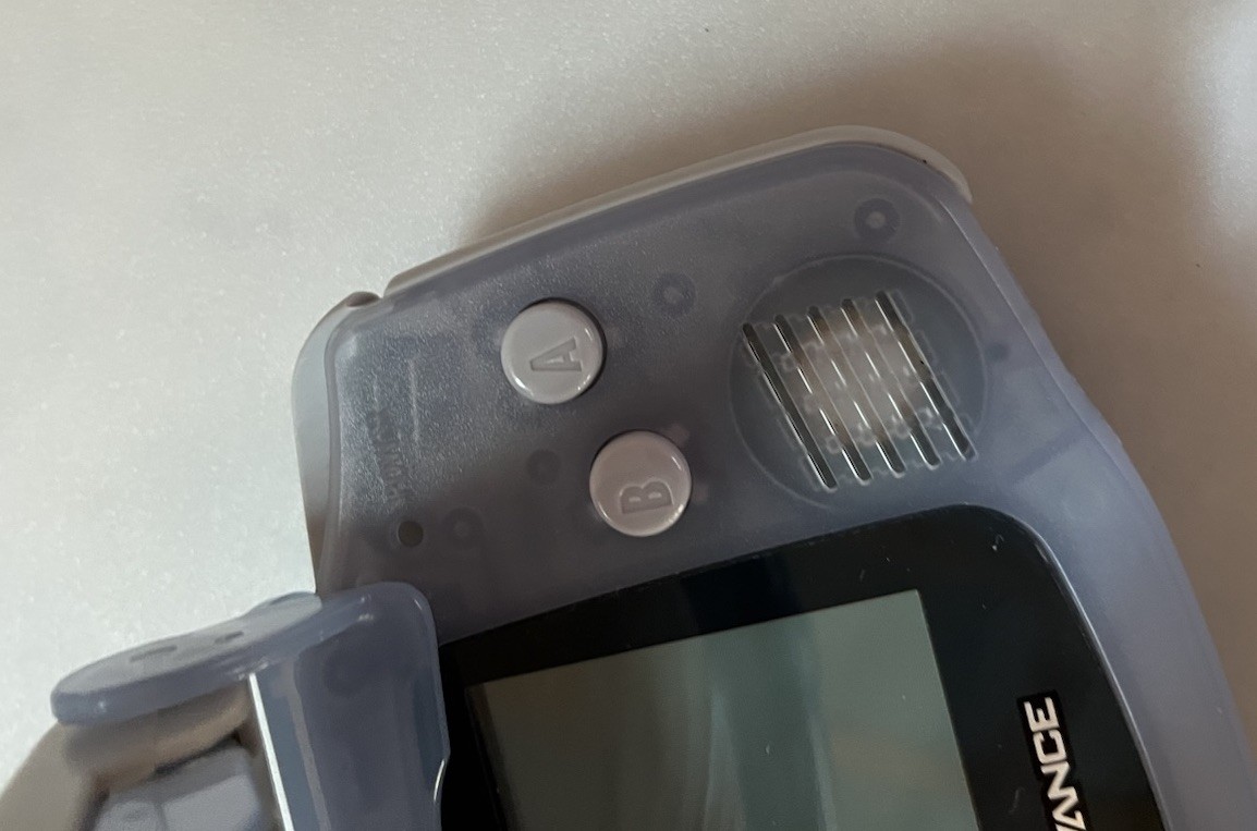 Nintendo Game Boy Advance Glacier Console AGB 001 Mad Cats Screen Mag Light