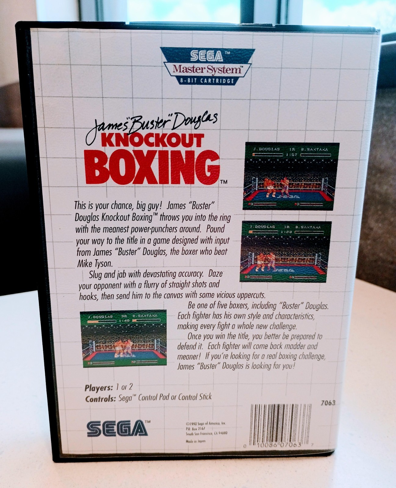 James “Buster” Douglas Knockout Boxing (Sega Master System) Box and Cartridge