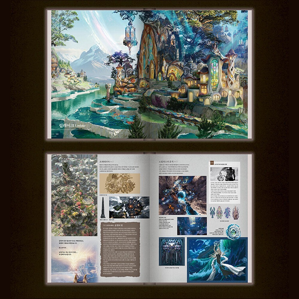 Lost Ark Set Up Art Book & Photocards Collect Korean Official Concept Artbook