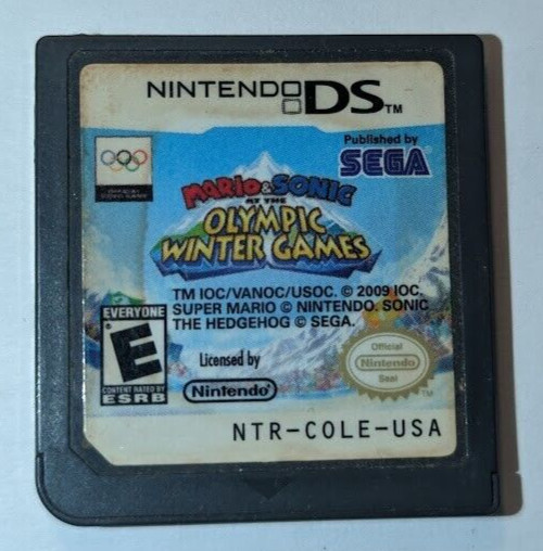 Mario & Sonic Olympic Winter Nintendo DS 2ds 3ds Game AUTHENTIC OEM Tested Works