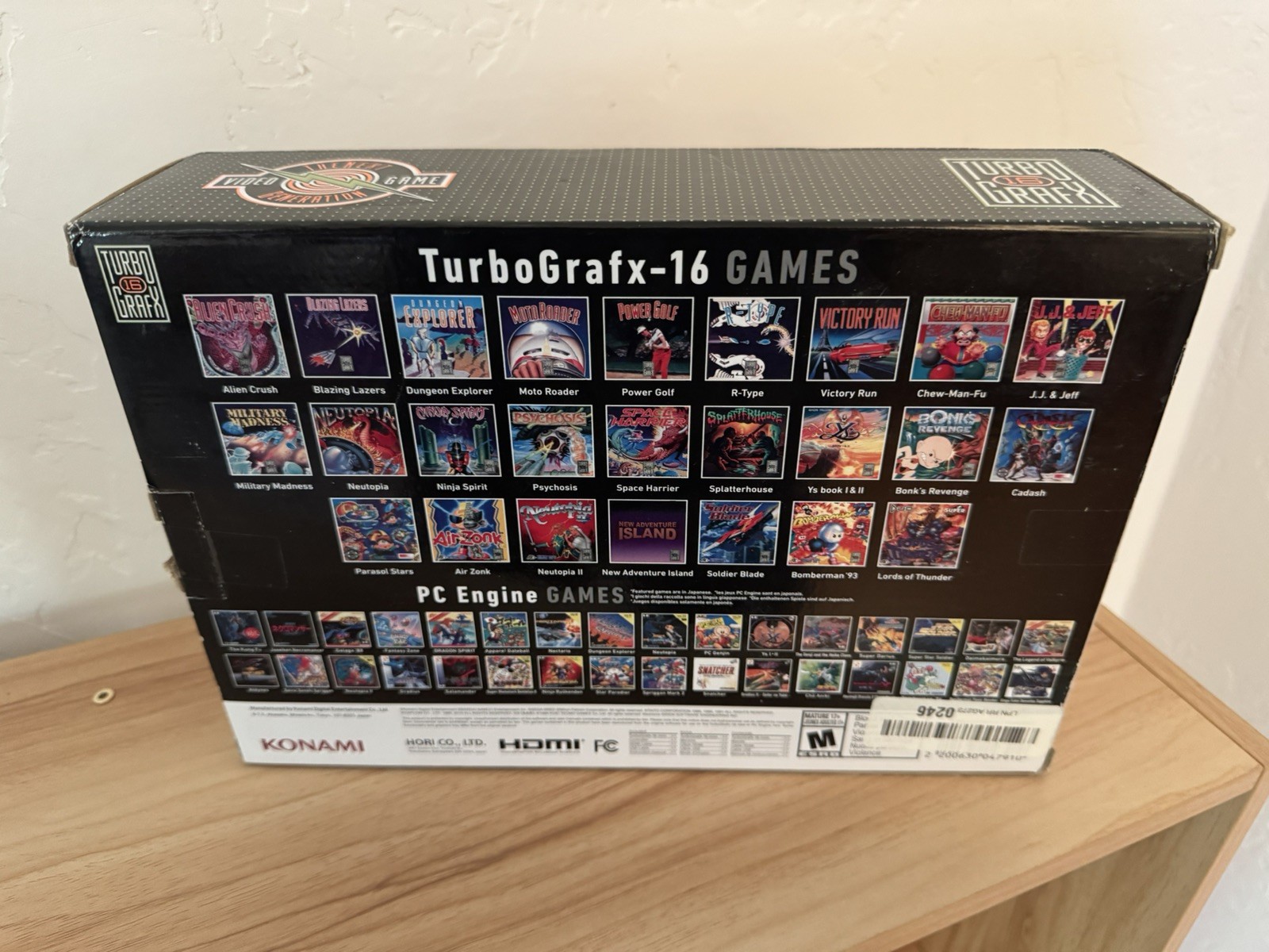 TurboGrafx 16 Mini Game Console 2020 Edition w/ Box TG16