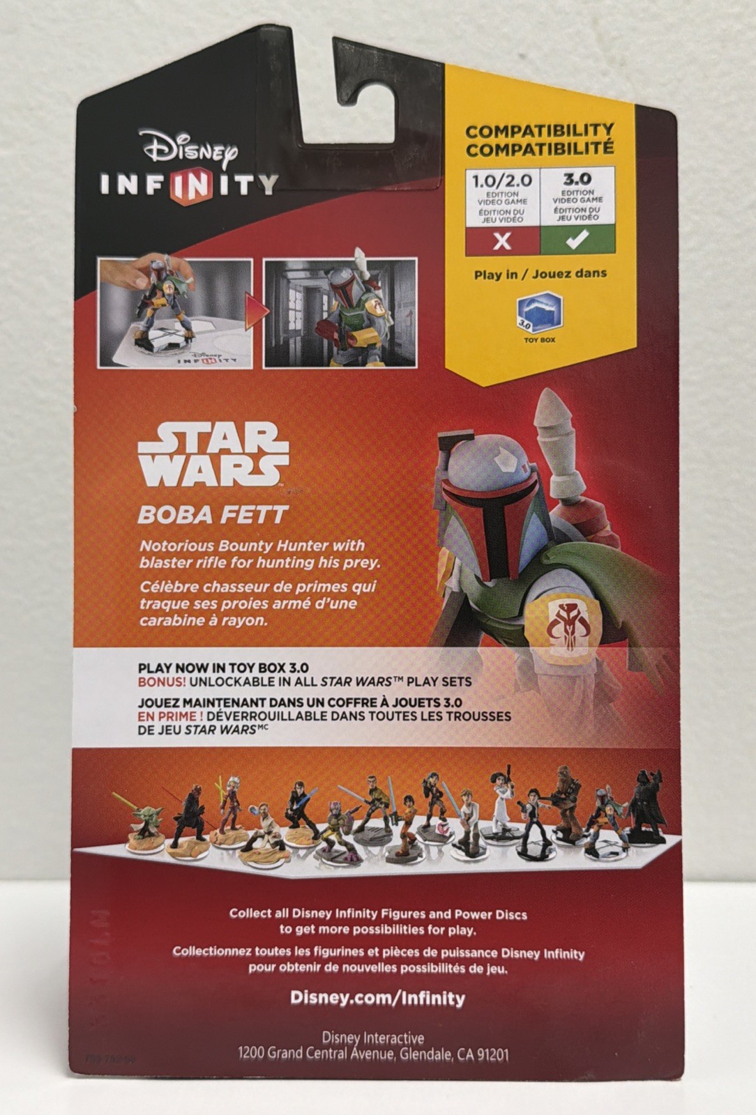 2 Star Wars 3.0 Edition Boba Fett Figure Disney InfinityNEW Factory Seal Collect
