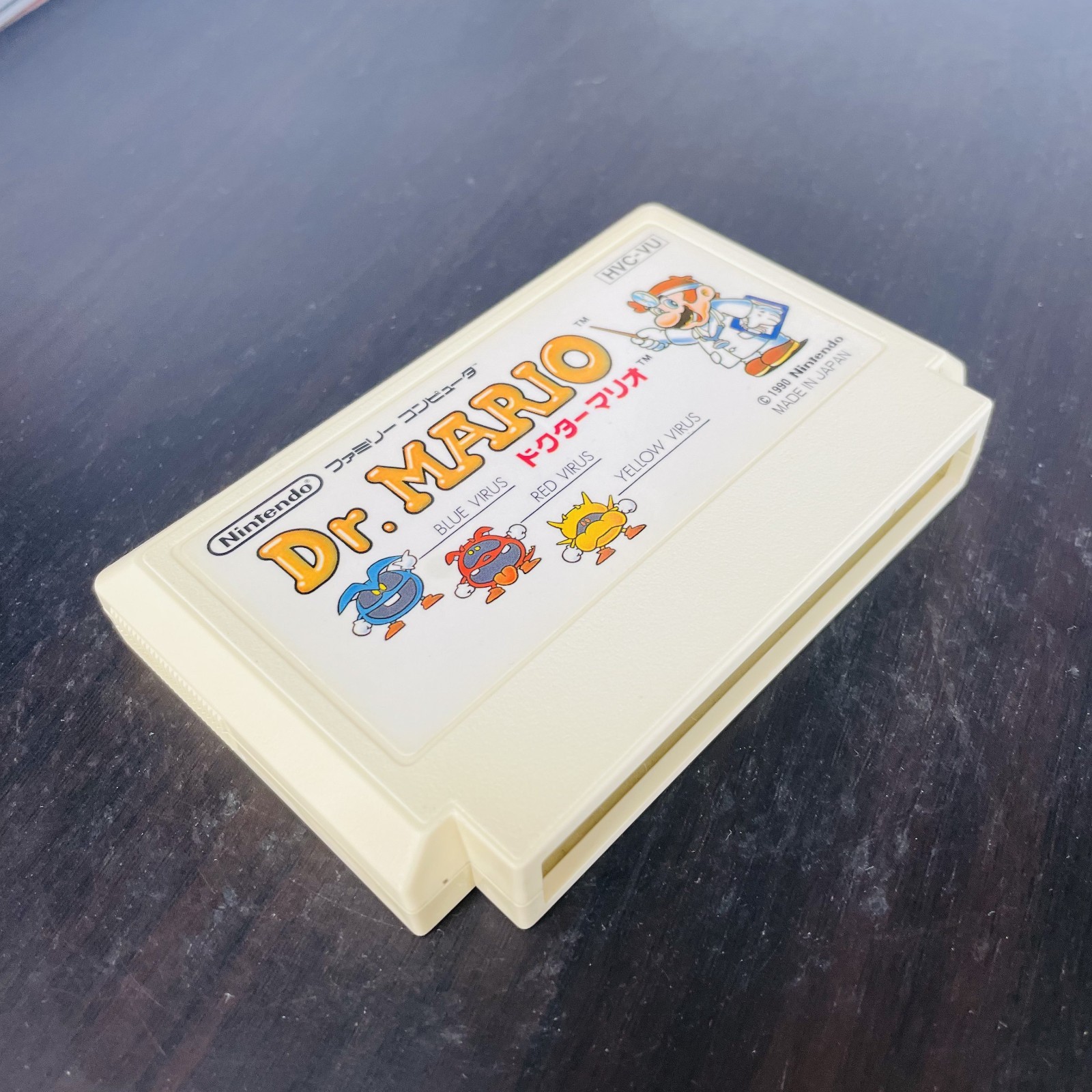 Dr. Mario Nintendo Famicom 1990 Japanese Version HVC-VU Puzzle Retro Games