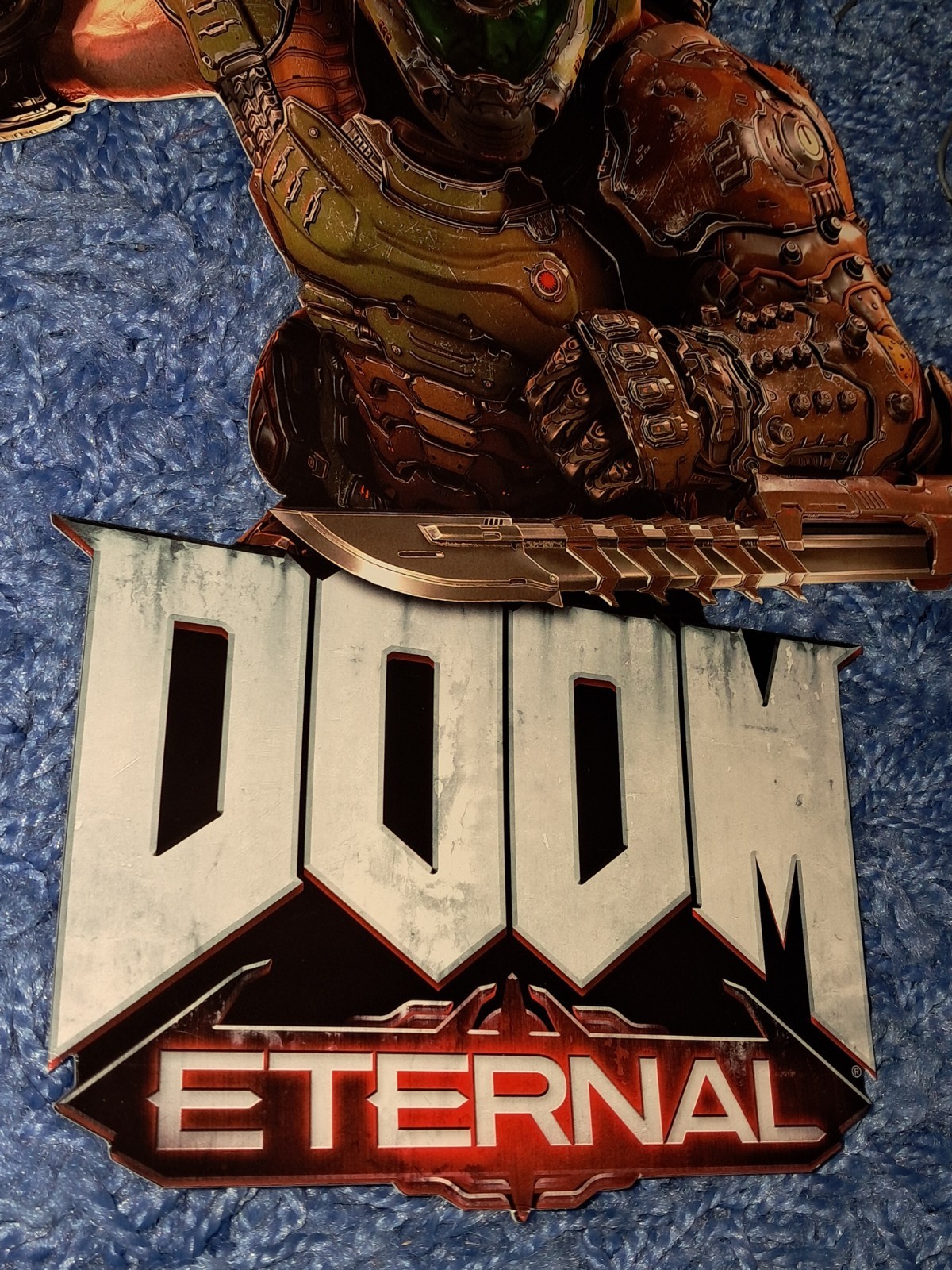 Doom Eternal Doom Slayer PROMO DISPLAY NEVER USED GameStop Promotional RARE HTF