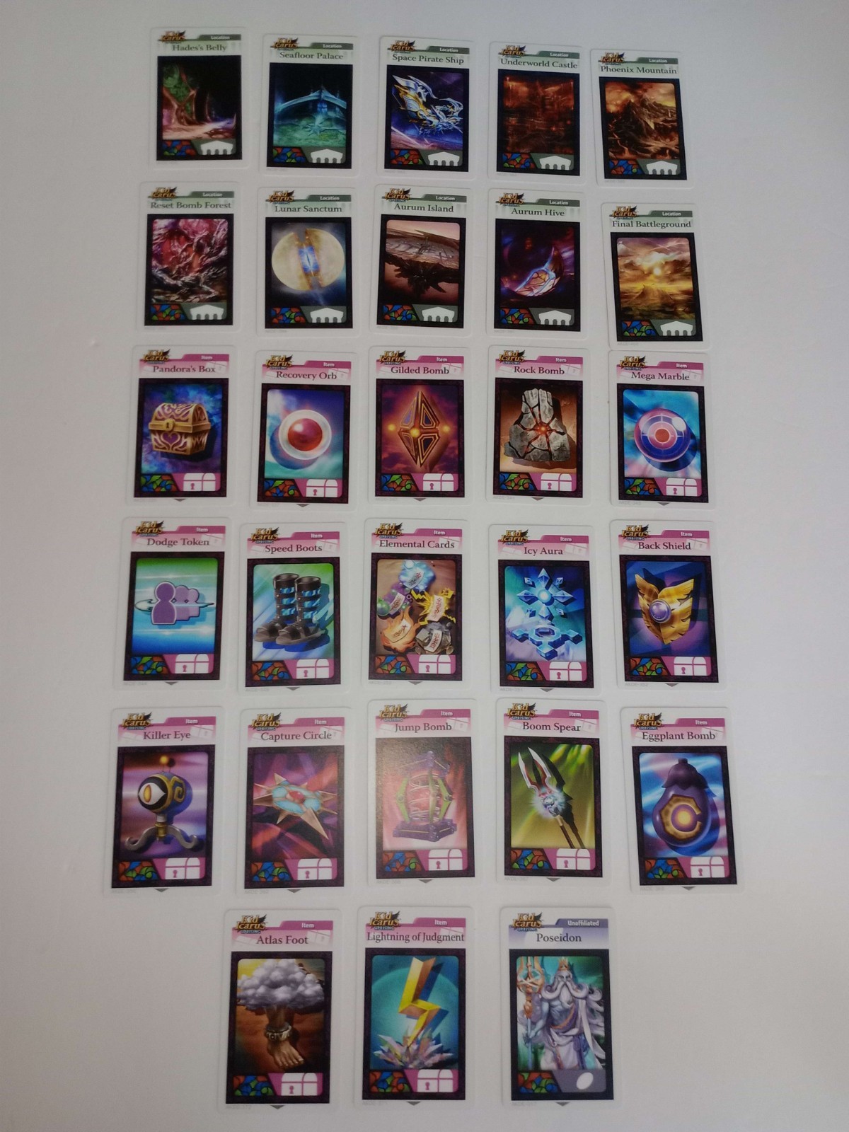 Nintendo 3DS Kid Icarus Uprising AR Cards Lot 28 Count Excellent Condition