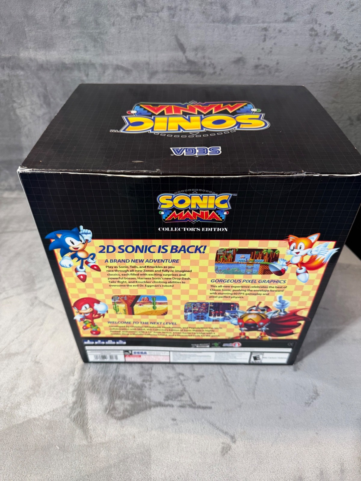 Sonic Mania Collectors Edition Sony PlayStation 4 PS4 Video Game Sega *NO GAME*