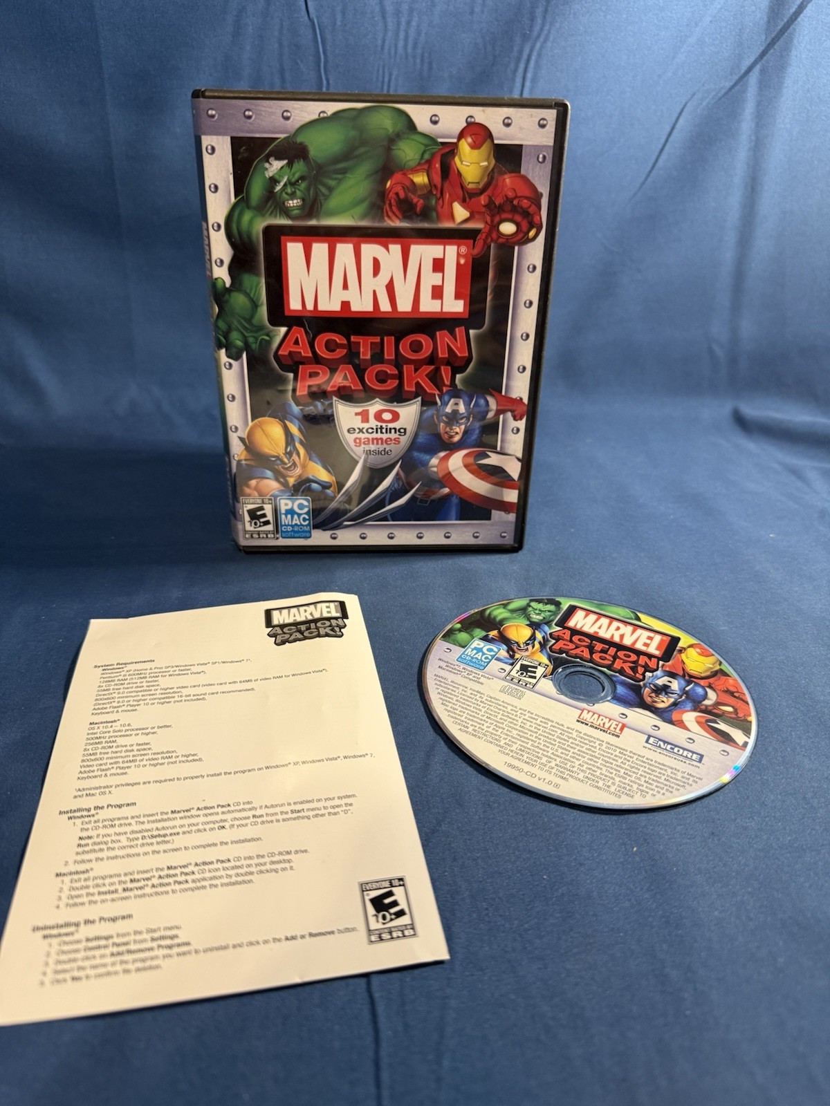 Marvel Action Pack 10 PC Games includes Hulk,Wolverine,Captain America,Iron Man