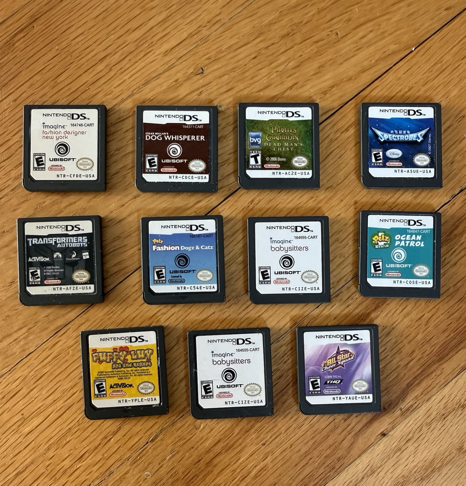Nintendo DS & GBA Games Bundle Lot Of 15 Transformers Spectrobes Bratz Pirates