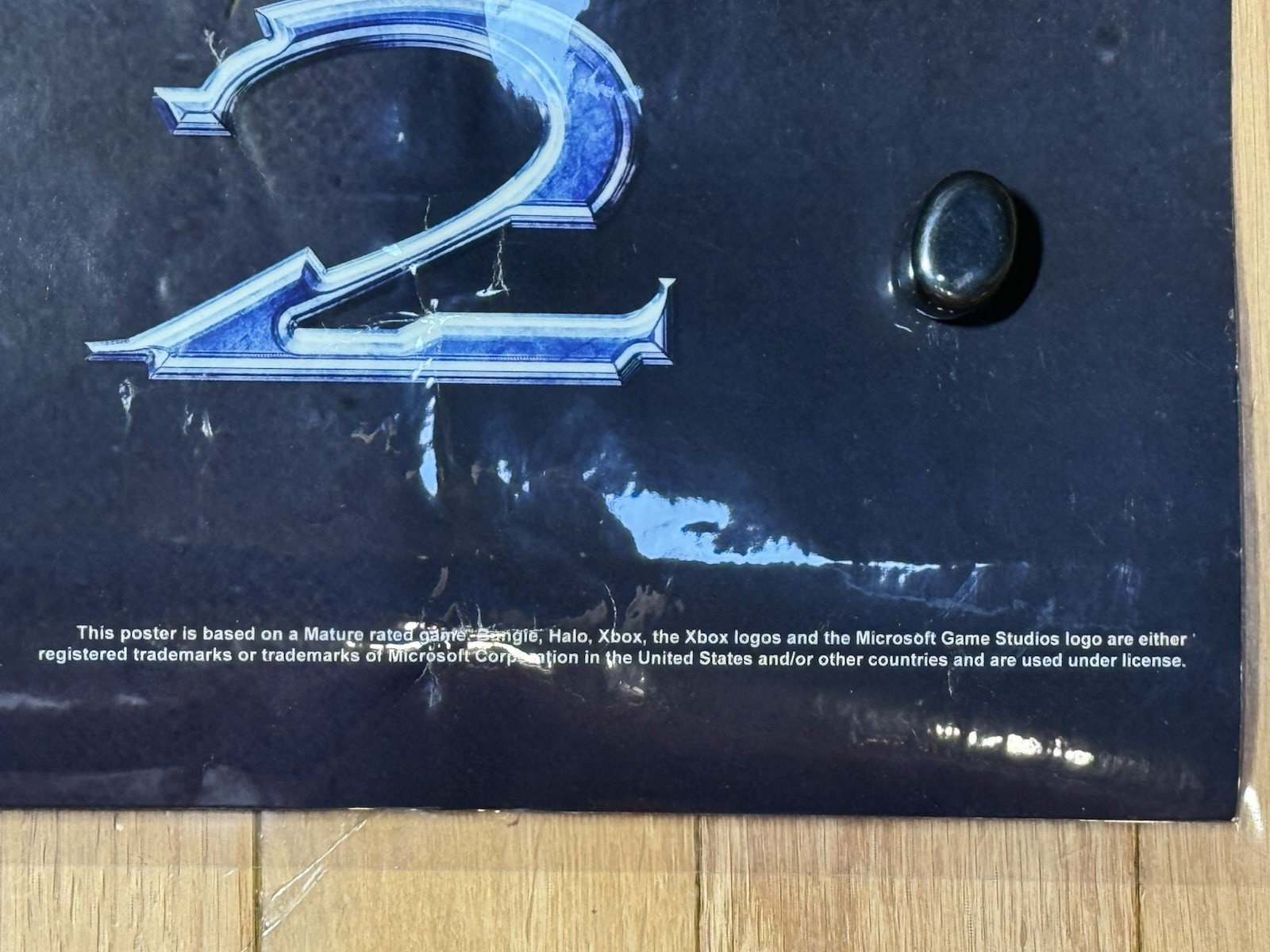 2004 Halo 2 RARE Store Promo Poster Xbox Master Chief Microsoft Chief LARGE