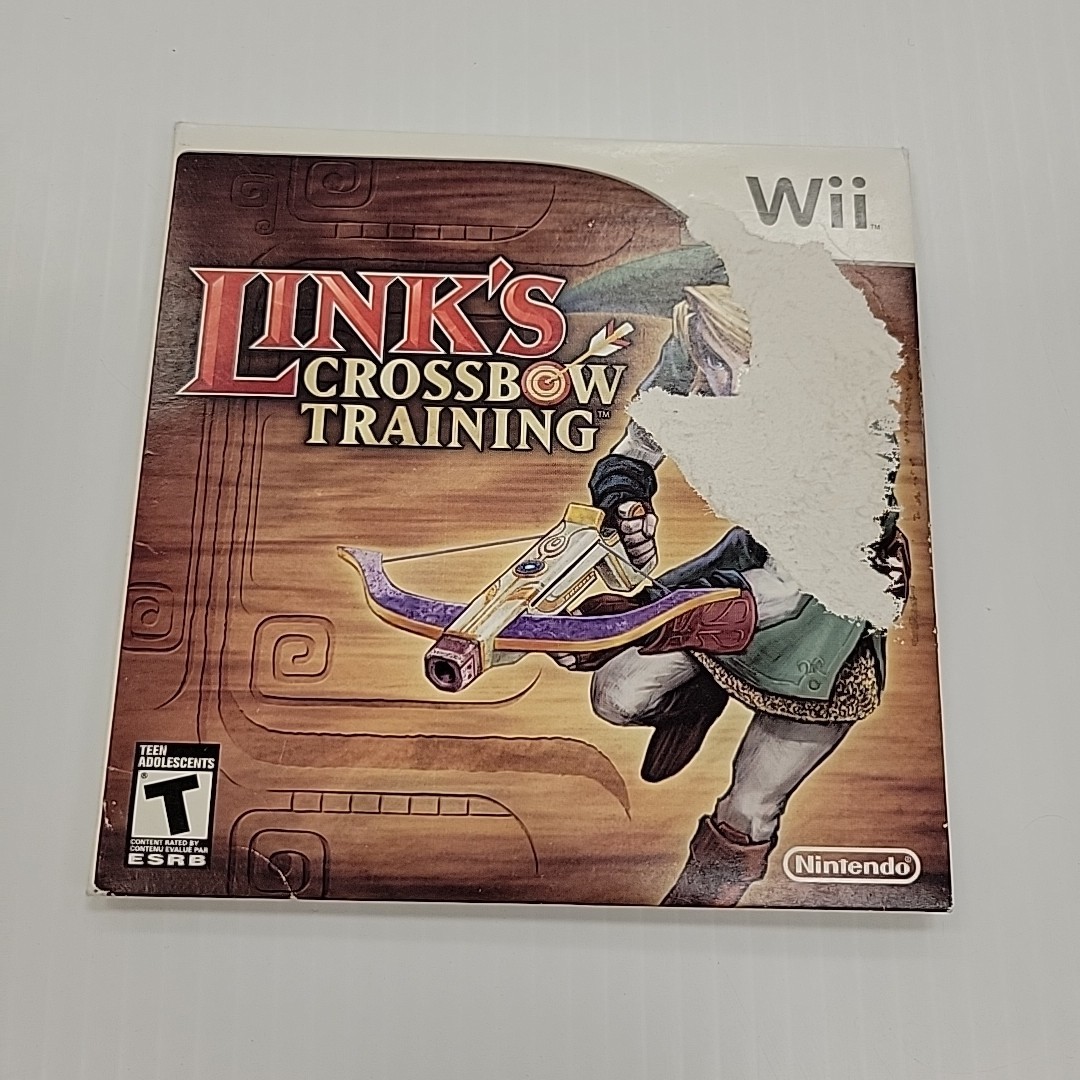 Nintendo Wii Zapper Gun with Link’s Crossbow Training Game *Water Damaged Box*